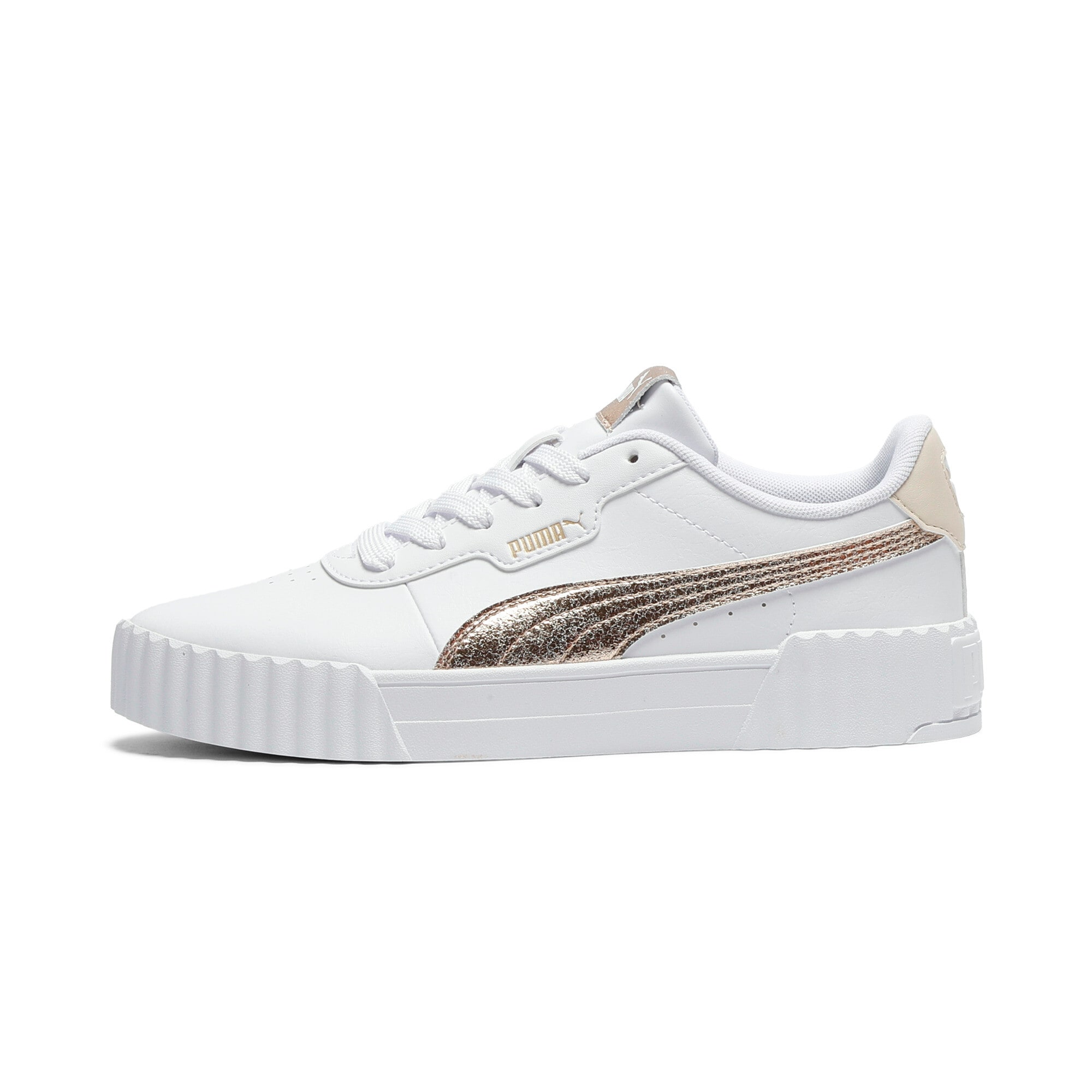 PUMA Sneaker »CARINA 3.0 METALLIC WHISPER«  mit Schnürverschluss, leicht profilierte Gummi-Laufsohle