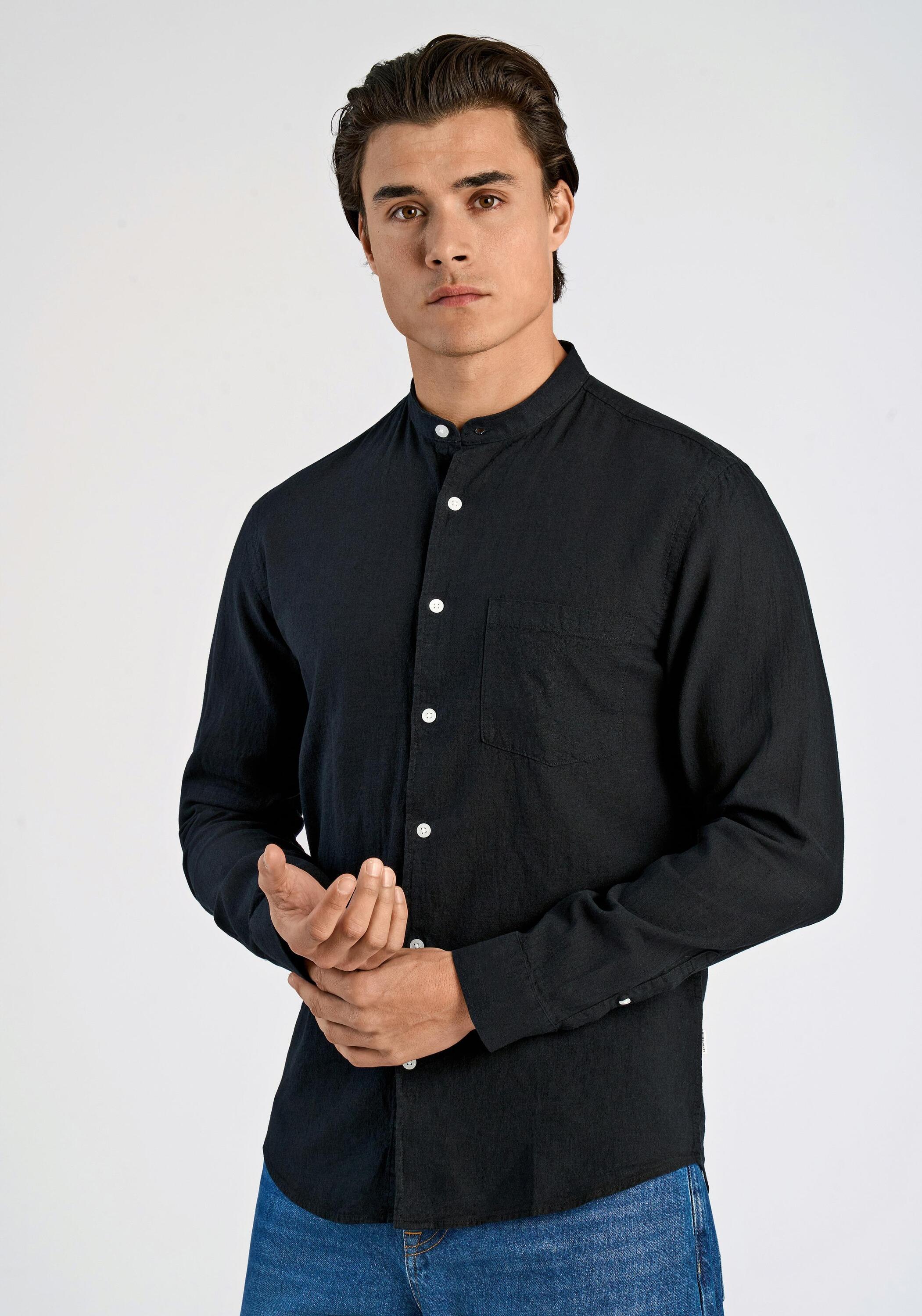 LINDBERGH Leinenhemd "Leinenhemd (Langarm) Slim Fit"