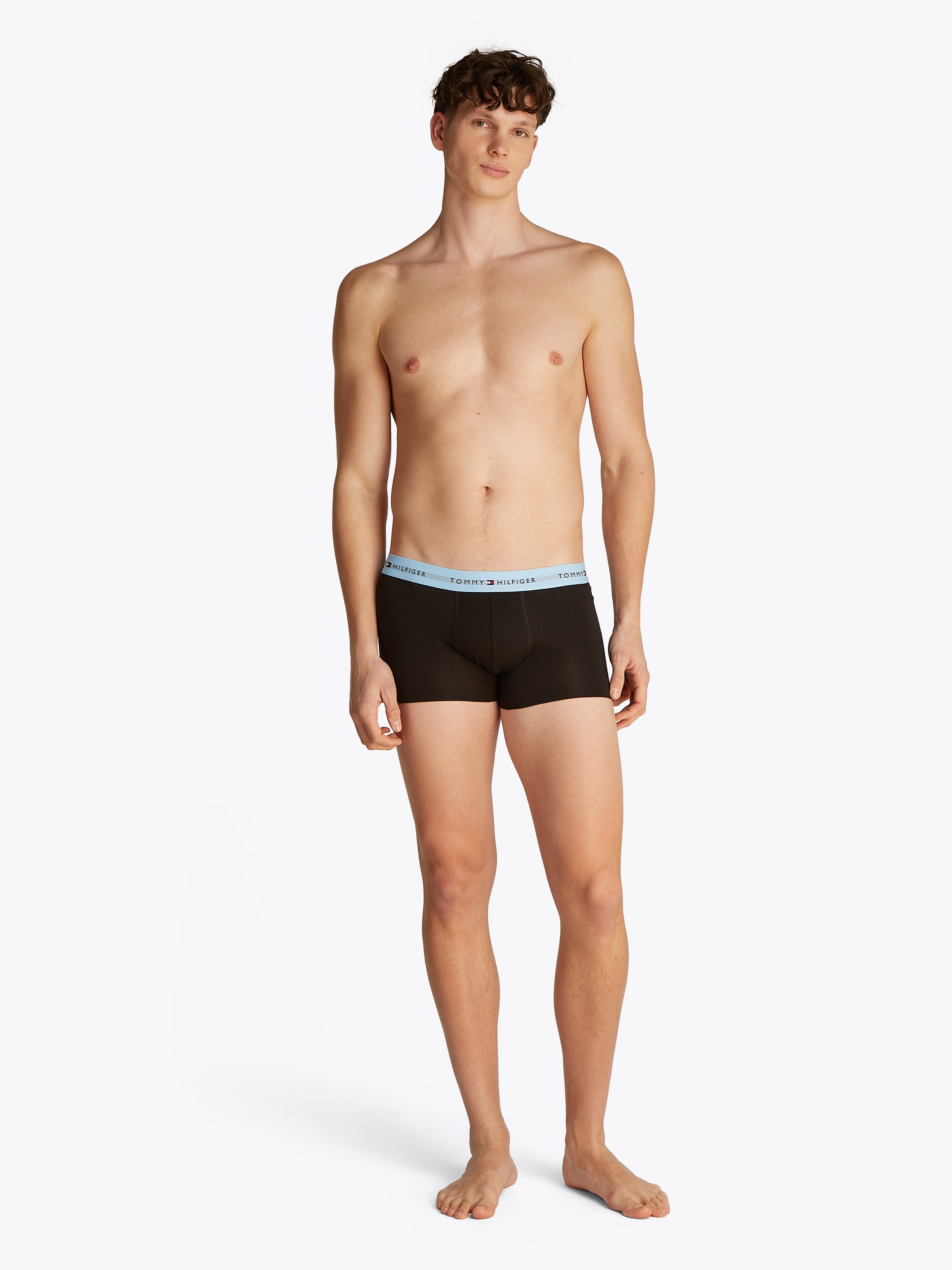 Tommy Hilfiger Underwear Trunk »7P TRUNK WB«, (Packung, 7 St., 7er), mit Logobund