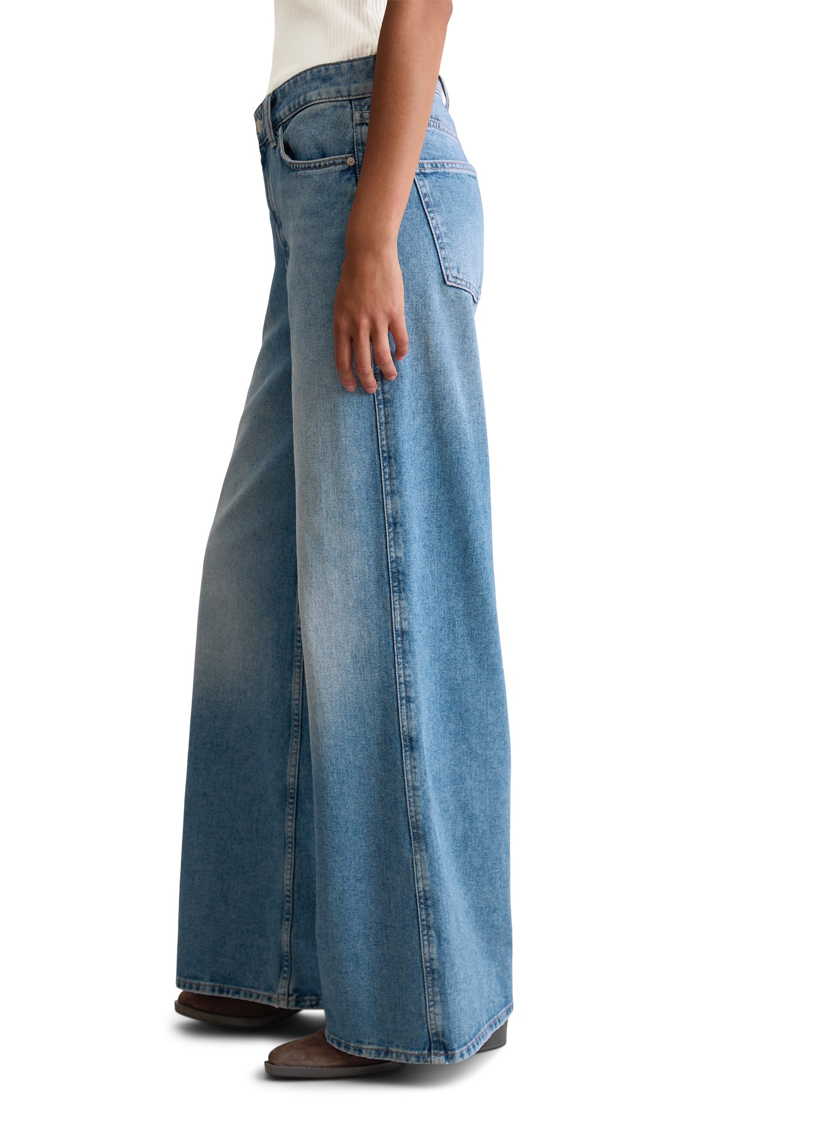 Marc OPolo DENIM Weite Jeans "aus Rigid Denim" günstig online kaufen