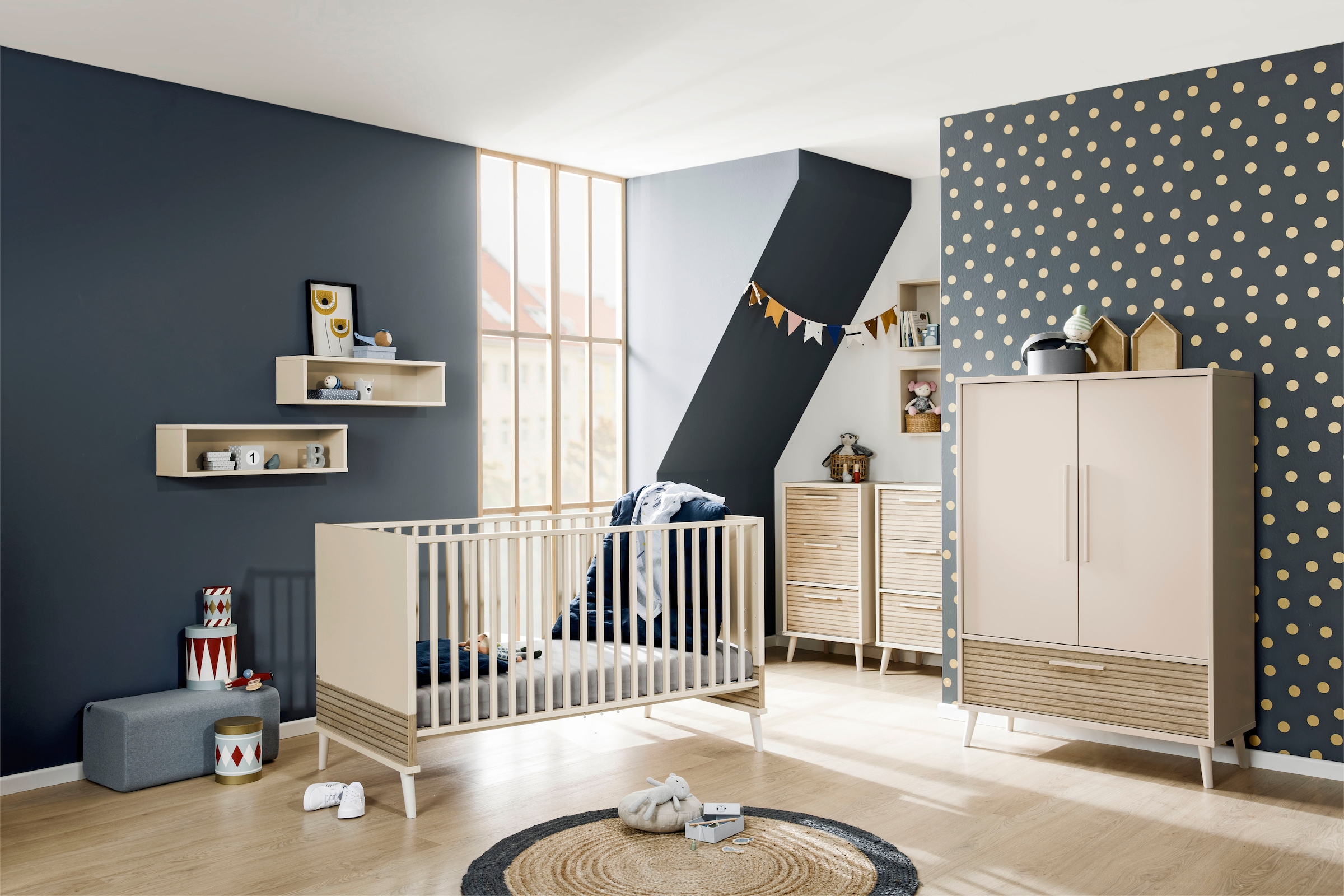 PAIDI Babybett »EEFJE«, mit Comfort-Lattenrost, umbaubar zum Kinderbett