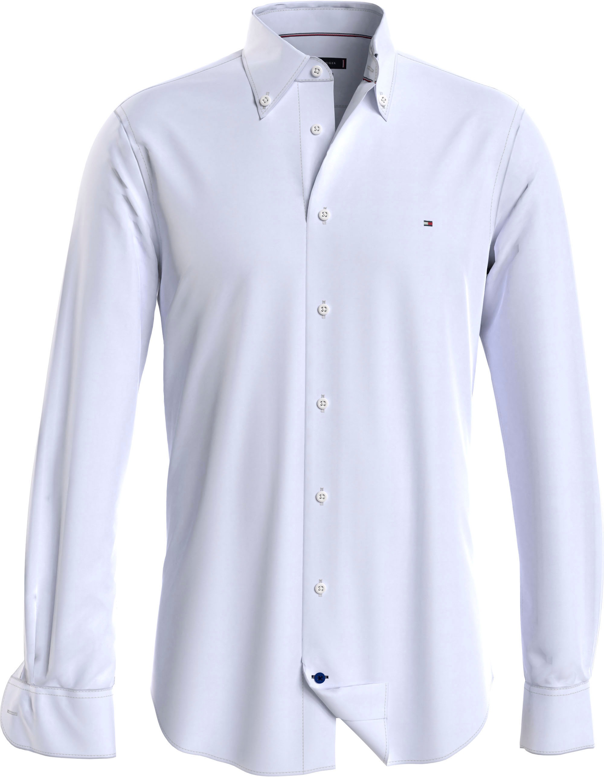 Tommy Hilfiger TAILORED Businesshemd "CL KNITTED PIQUE SOLID RF SHIRT" günstig online kaufen