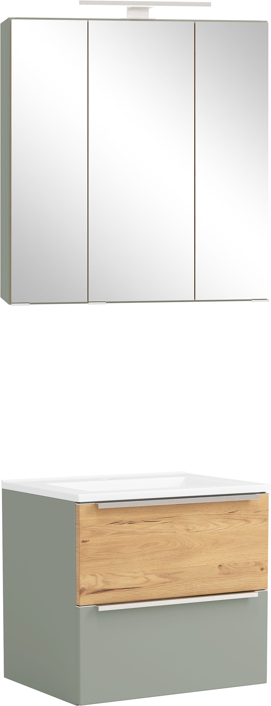 welltime Badmöbel-Set "TRIENT, Set: Spiegelschrank und Waschtisch" 2 Stk. tlg.