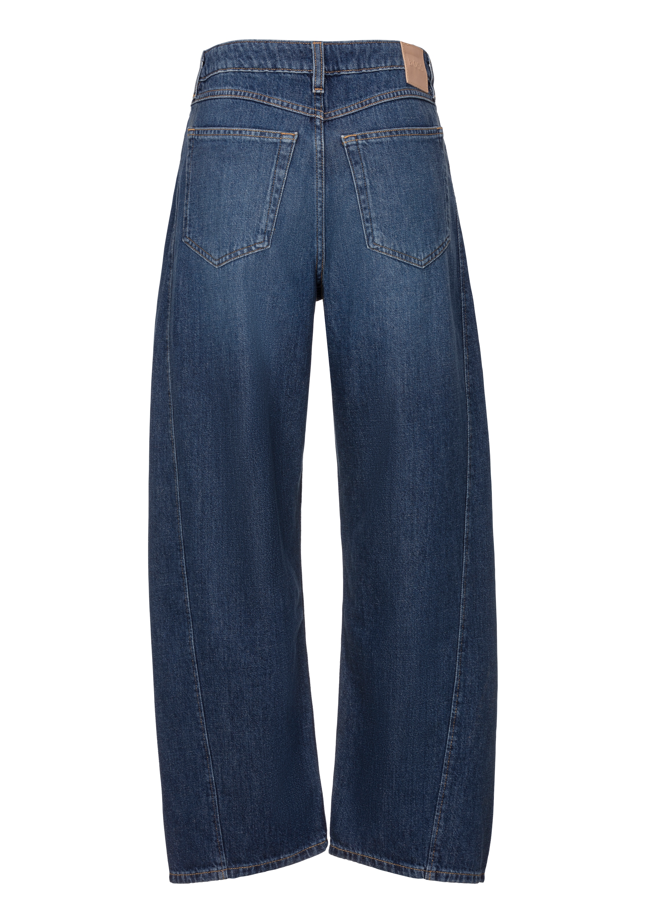 BOSS ORANGE Weite Jeans »Baloon High Rise Premium Damenmode«, (BOSS ORANGE DENIM), mit BOSS-Badge