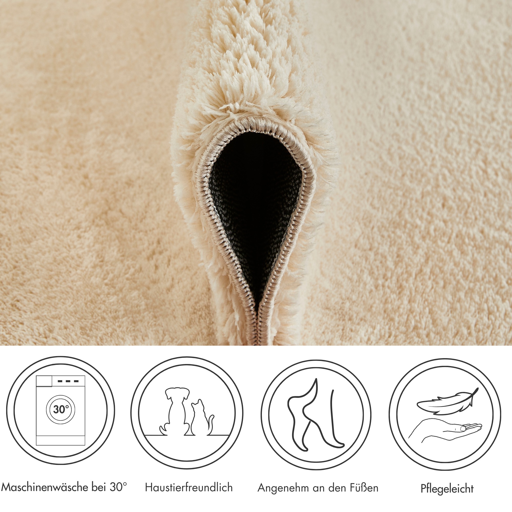 Andiamo Badematte "Arezzo" Höhe 16 mm rutschhemmend beschichtet fußbodenhei günstig online kaufen