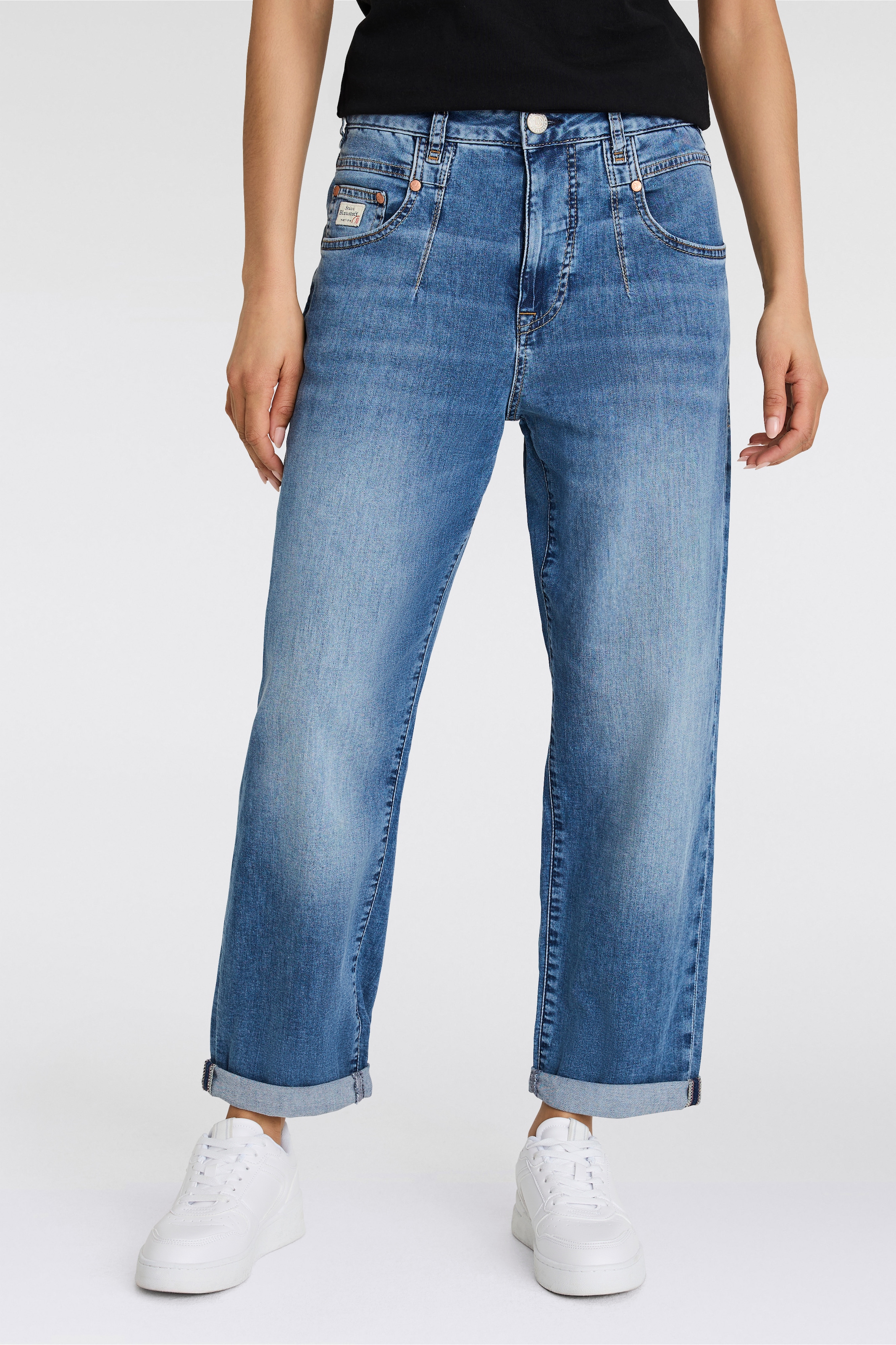 Herrlicher Straight-Jeans "Brooke Denim Light", krempelbar günstig online kaufen