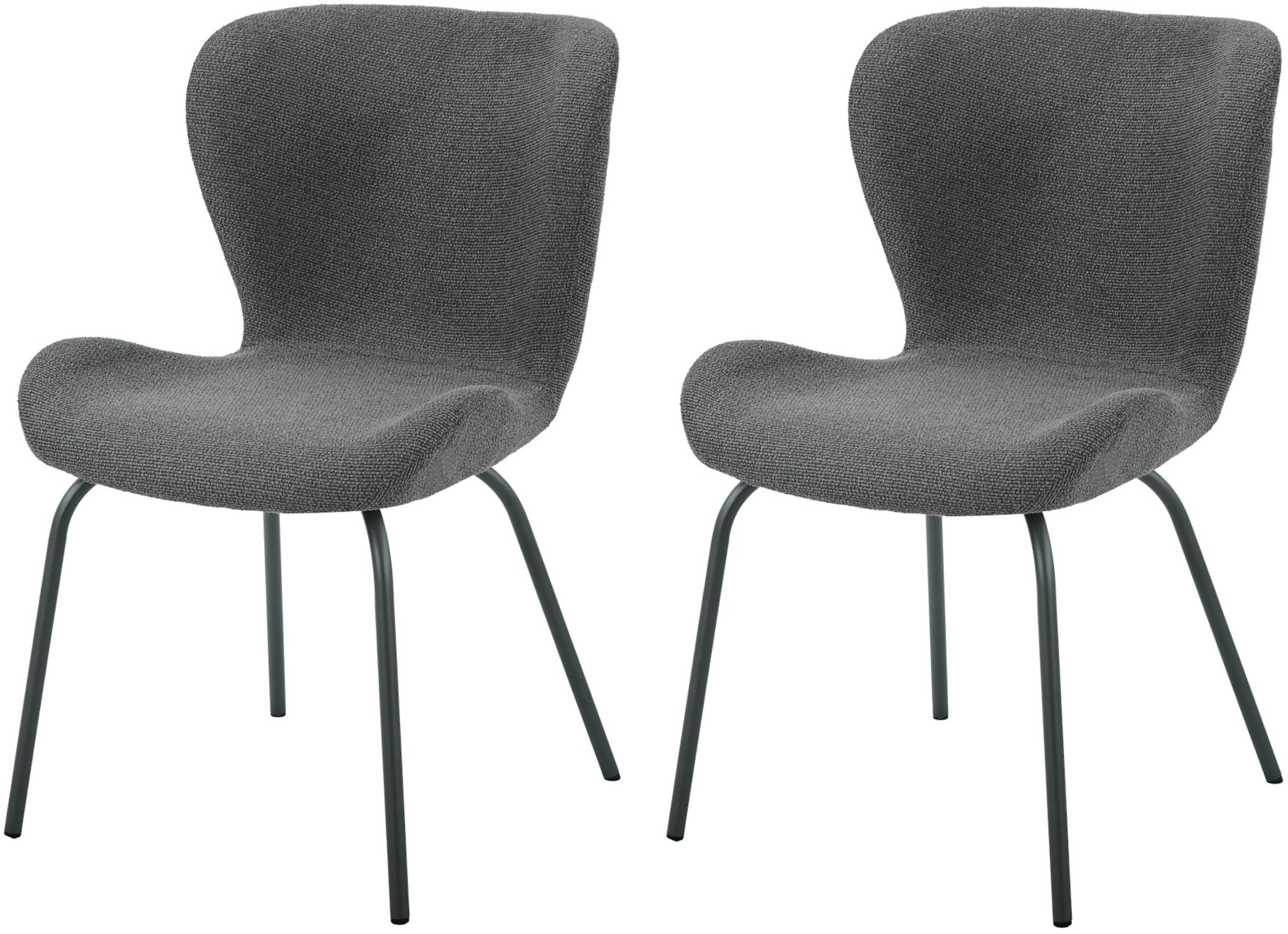 HELA 4-Fußstuhl "LAGOS" (Set) 2 Stk.4-Fußstuhl XL, Gestell angepasst, Webstoff, 140kg belastbar