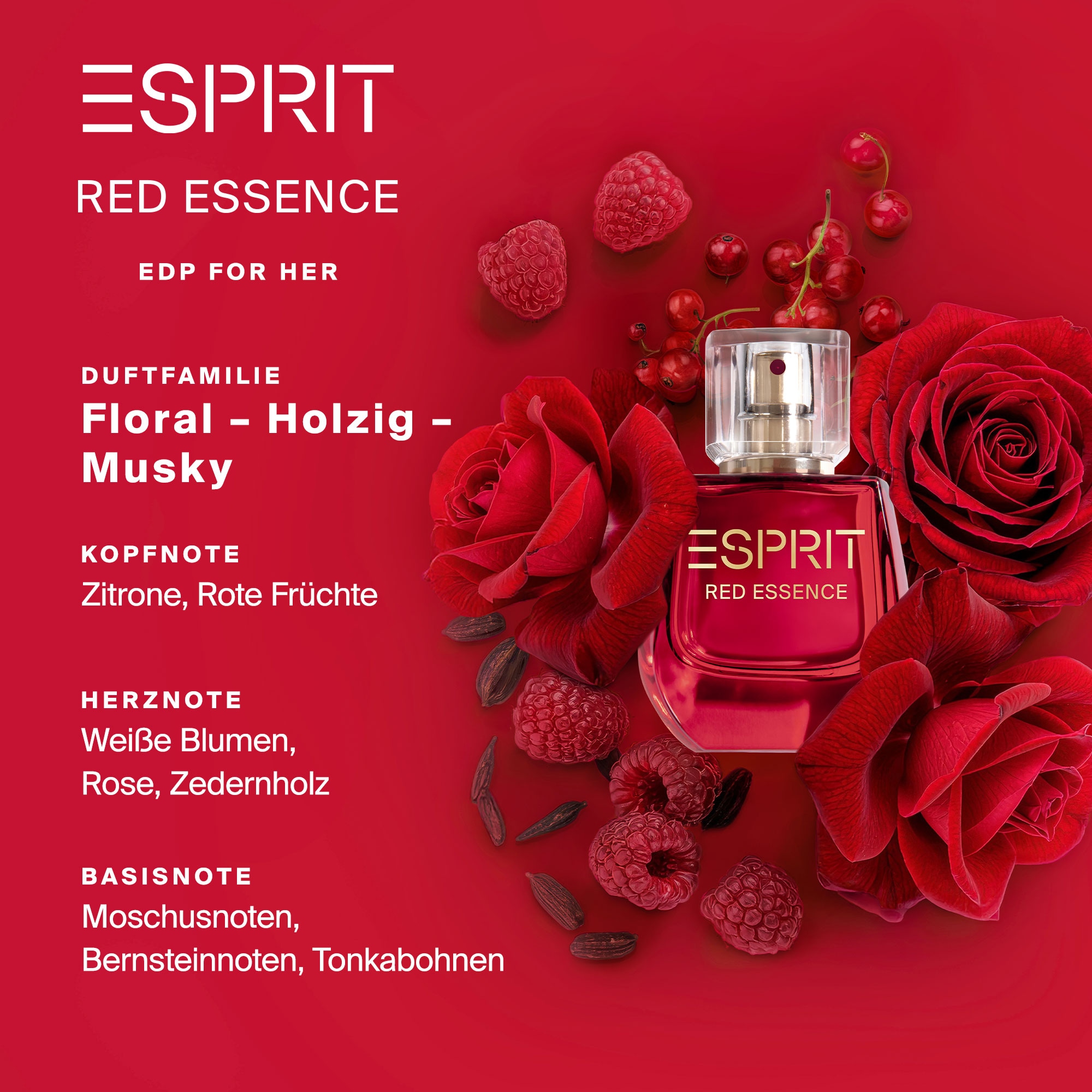Esprit Eau de Parfum »ESPRIT RED ESSENCE for her EdP 20ml« , 