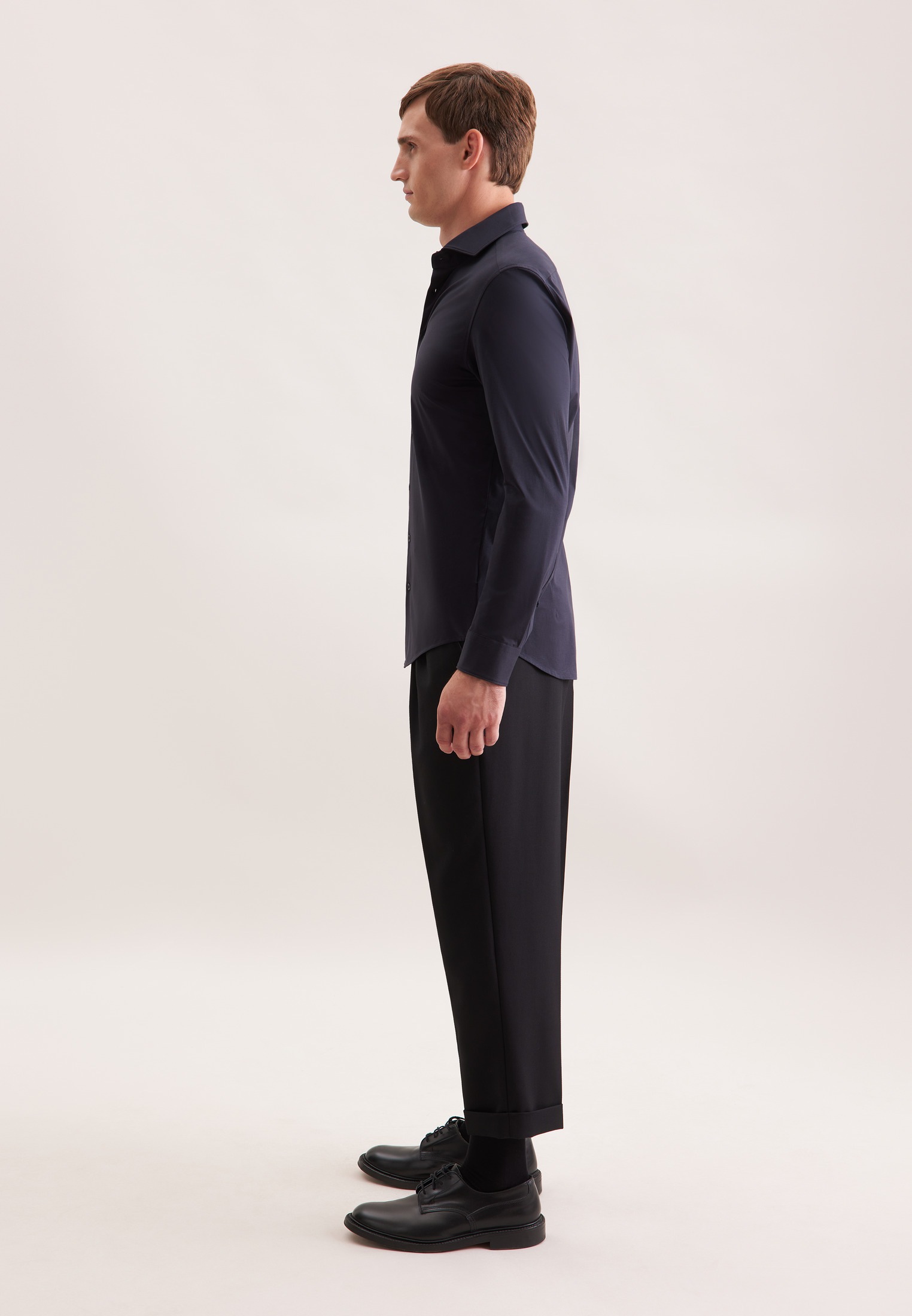 seidensticker Businesshemd »Schwarze Rose« Shaped 1/1 Kentkragen Uni