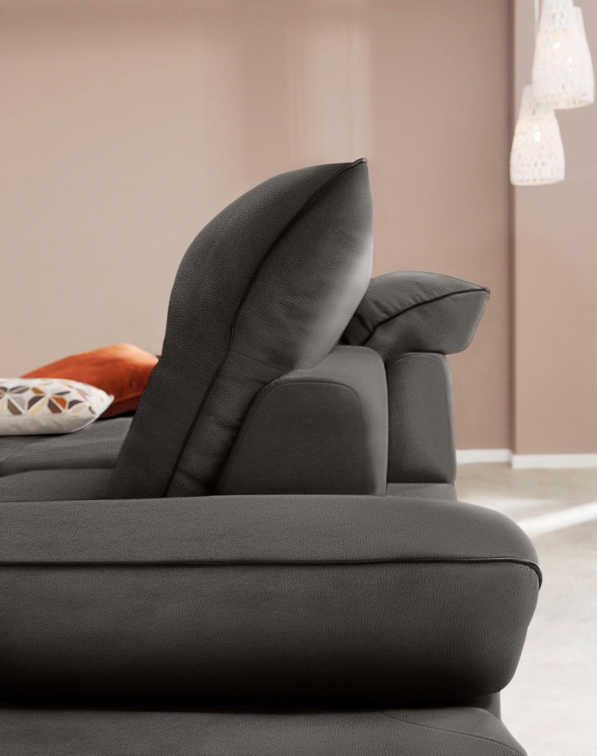 Thumbnail - W.SCHILLIG Ecksofa "enjoy&MORE, Designsofa, elegant und bequem, L-Form", Sitztiefenverstellung, Füße schwarz pulverbesch...