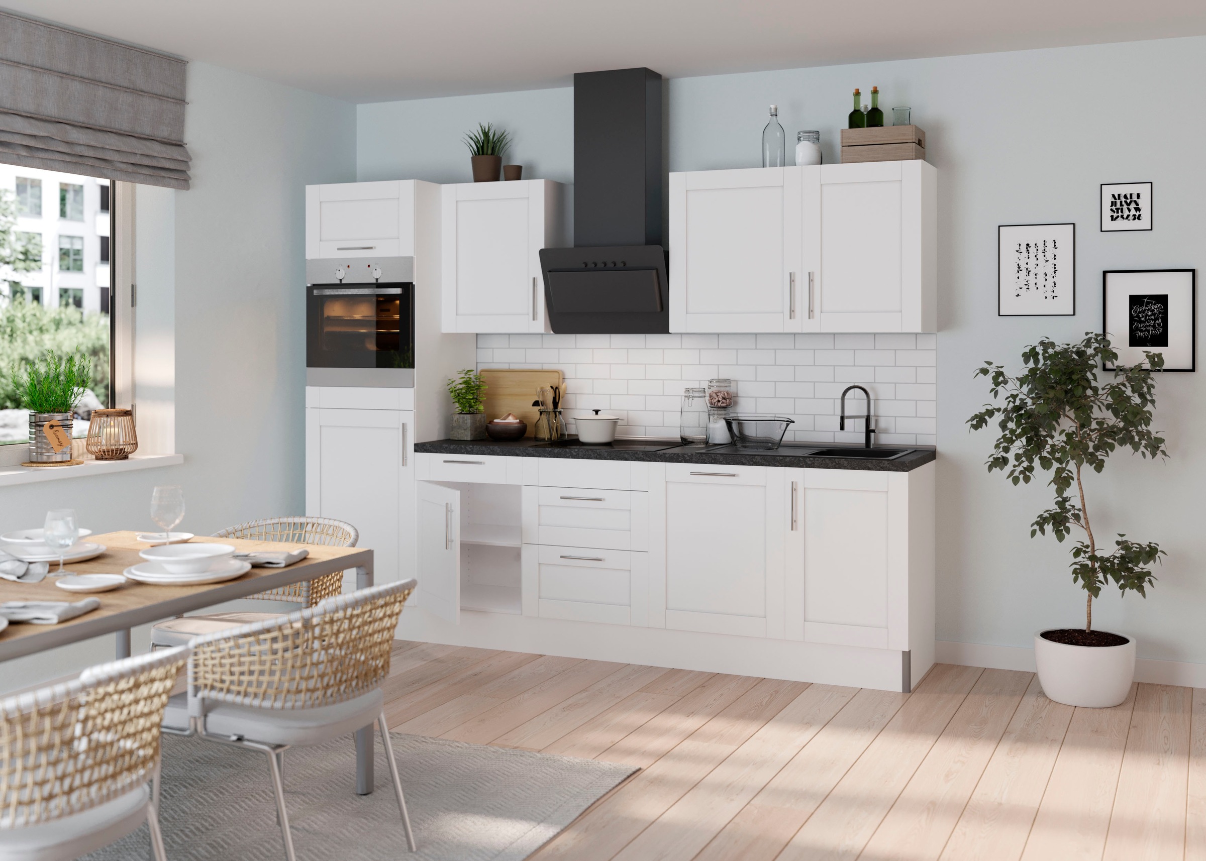 KOCHSTATION Küche "KS-Ahus", Breite 280 cm,wahlw. mit E-Geräten,Soft Close günstig online kaufen