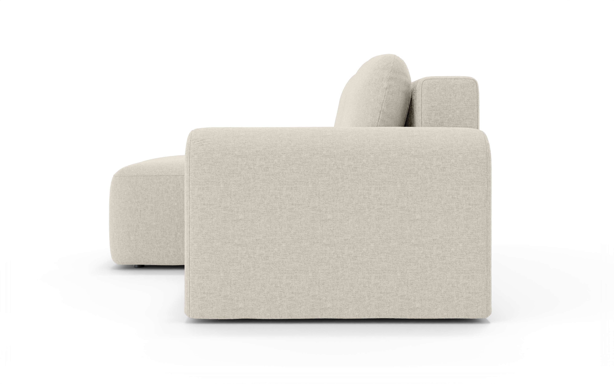 OTTO home Ecksofa »LEOO universell Schlafsofa mit Bettkasten, Maße B/T/H: 272/152/84,5 cm«, L-Form mit Recamiere rechts oder links montierbar, hoher Sitzkomfort