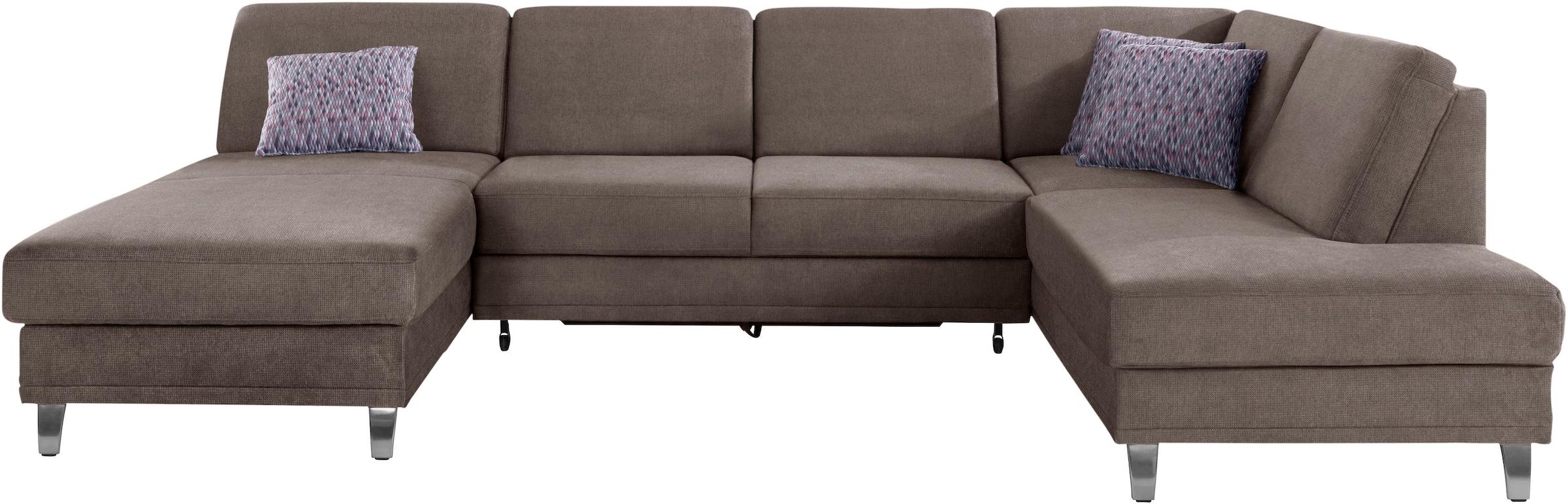 sit&more Wohnlandschaft »Clio U-Form«, wahlweise mit Bettfunktion und Bettkasten, inklusive Federkern