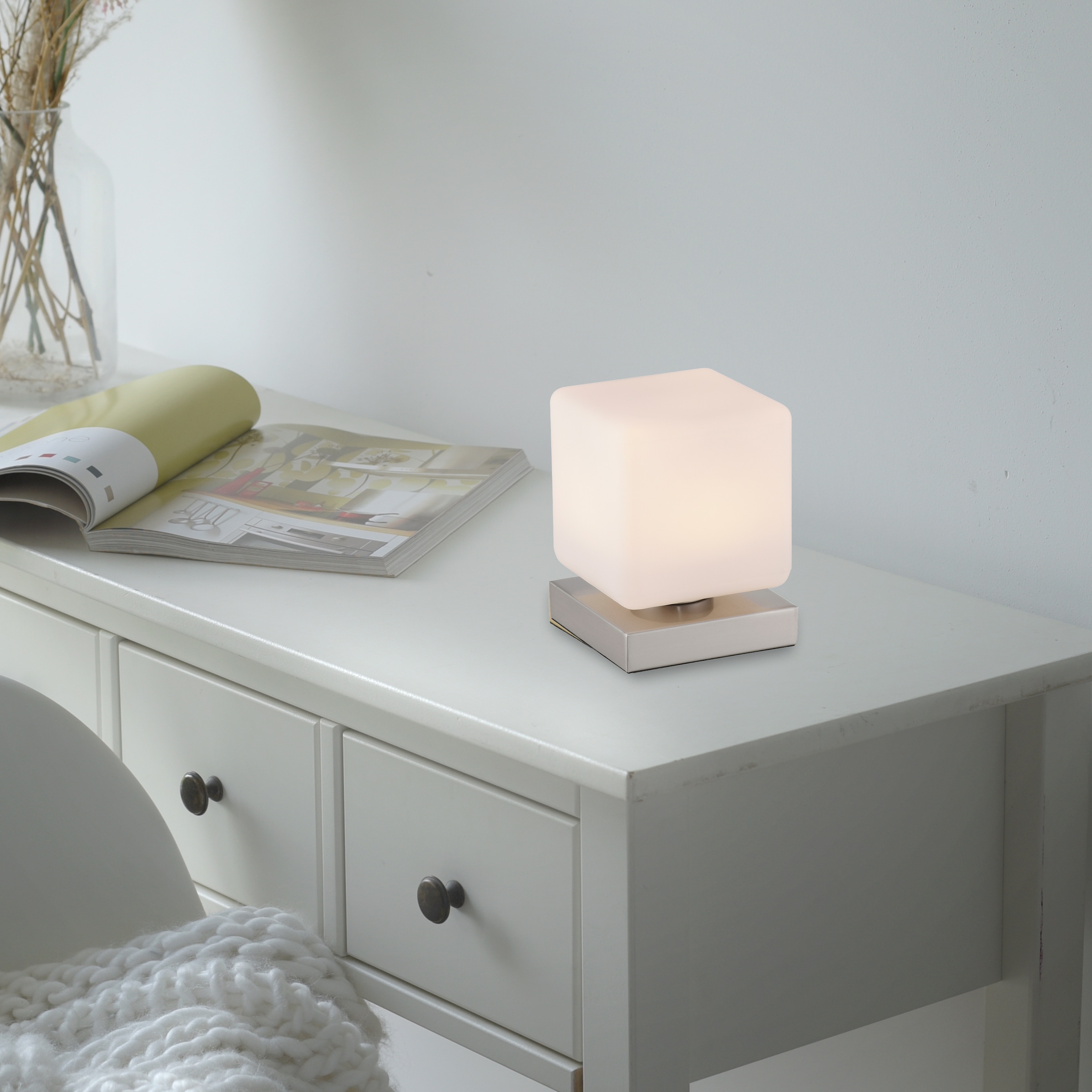 Paul Neuhaus Tischleuchte "DADOA" LED-Board 1 Stk. Warmweiß LED, dimmbar üb günstig online kaufen