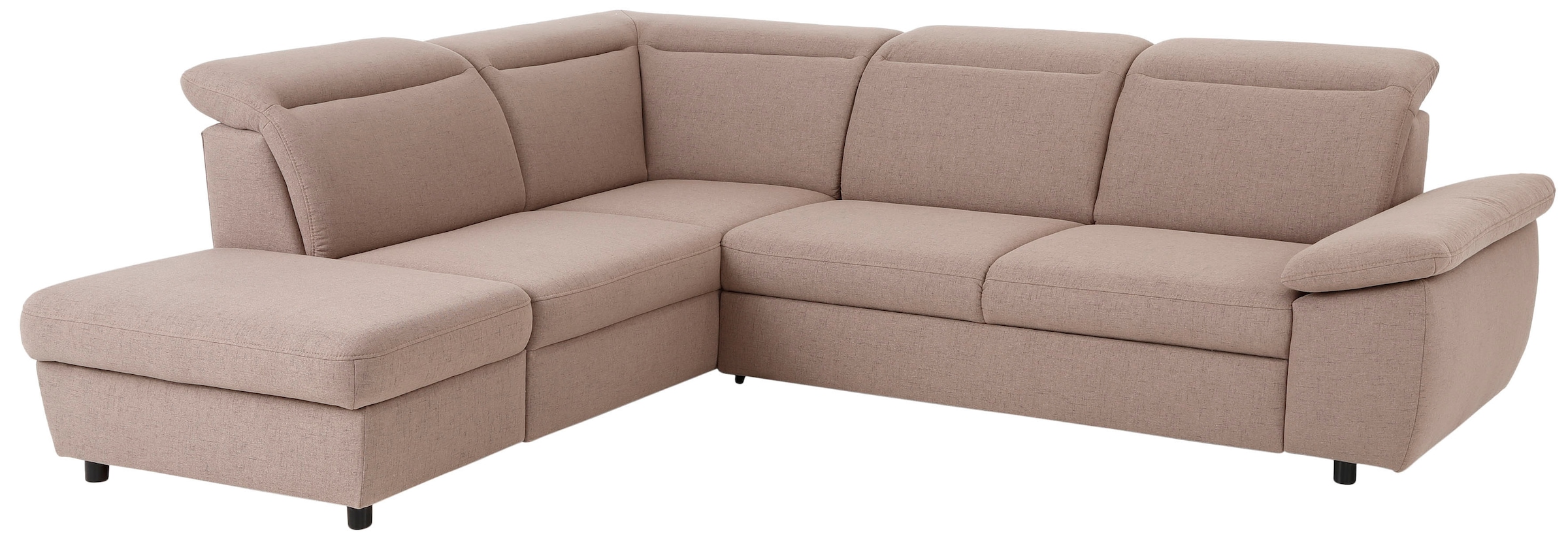 Home affaire Ecksofa "Mauritius L-Form" mit Ottomane, mit Kopfteil- und Arm günstig online kaufen