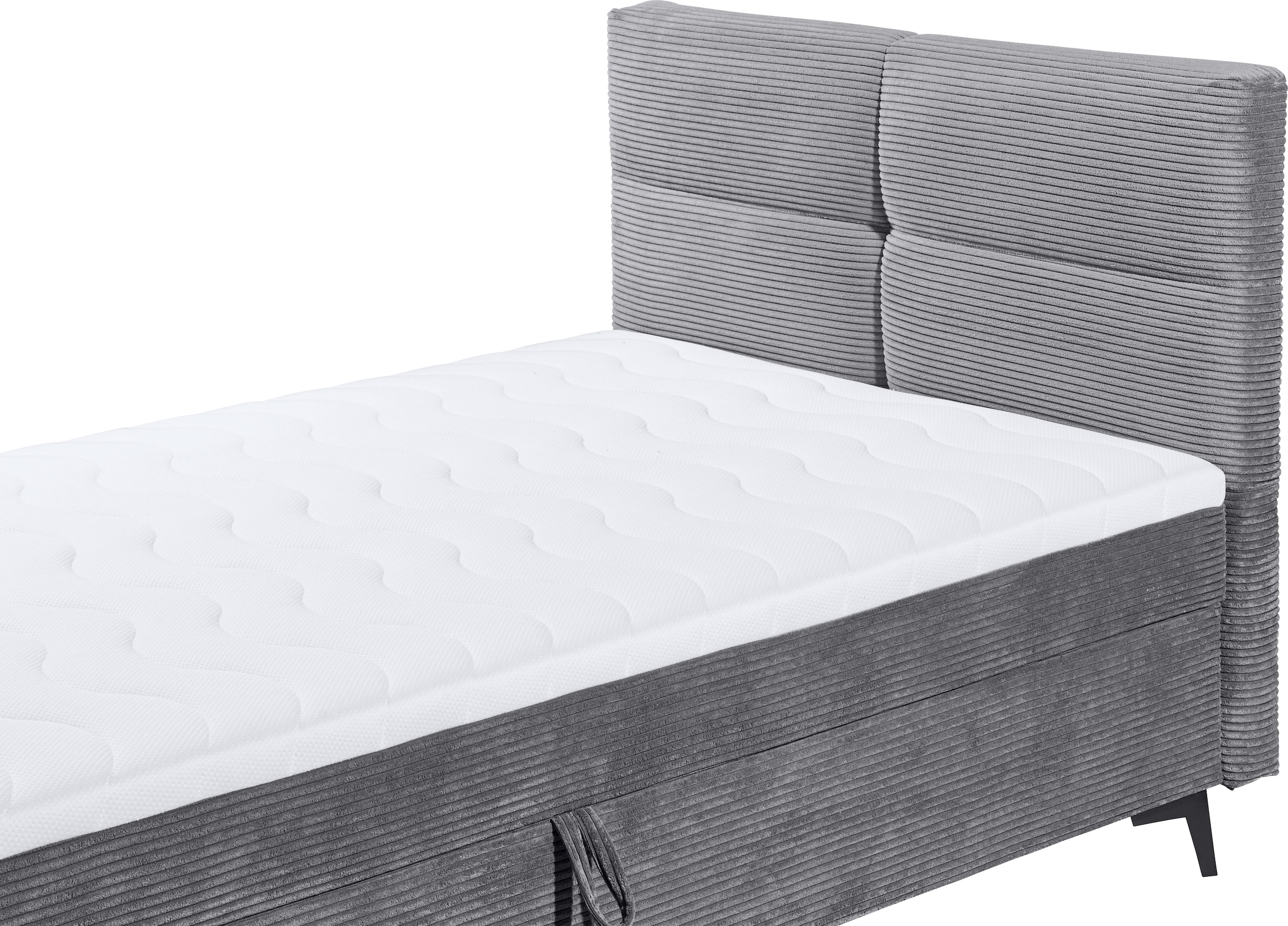 ED EXCITING DESIGN Boxbett »Andon«, mit Bettkasten, integrierter Topper, universell aufbaubar
