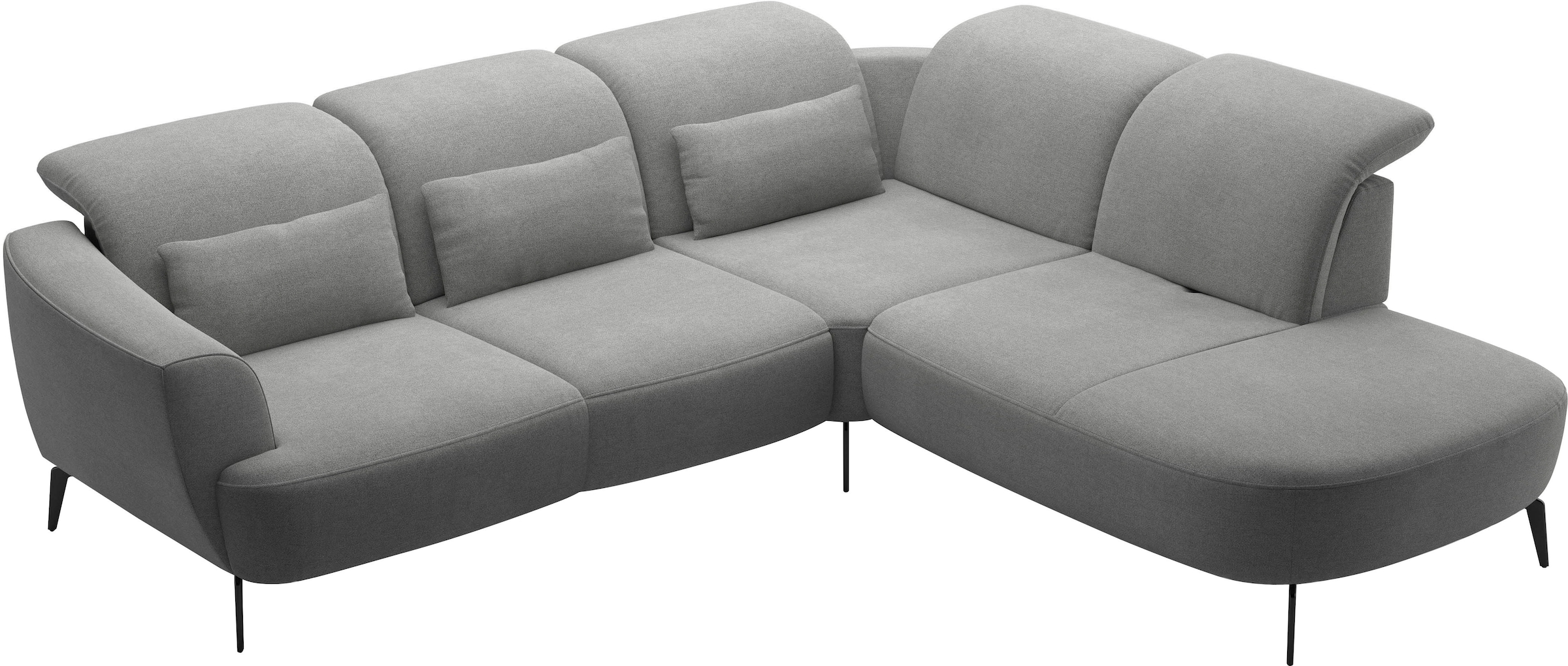 sit&more Ecksofa »Zoe«, ink.Sitztiefenverstellung, wahlweise mit Kopfteilverstellung