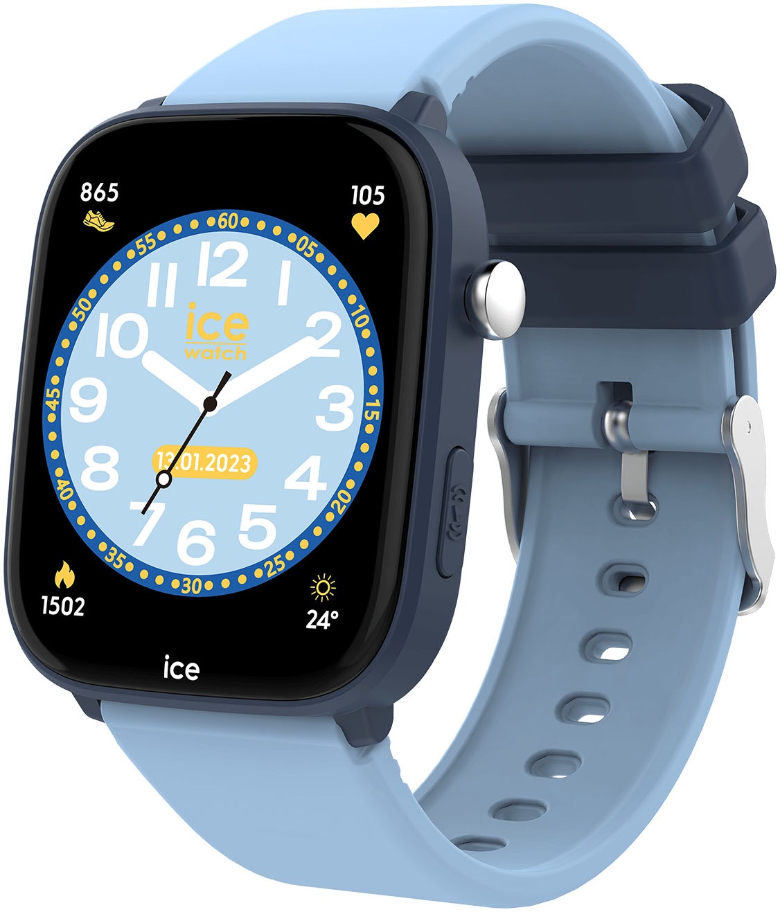 ice-watch Smartwatch »ICE smart junior 3.0 - Find My - 1.75«, Armbanduhr, Kinderuhr, Silikonarmband, Bluetooth, Geschenkidee,digital)