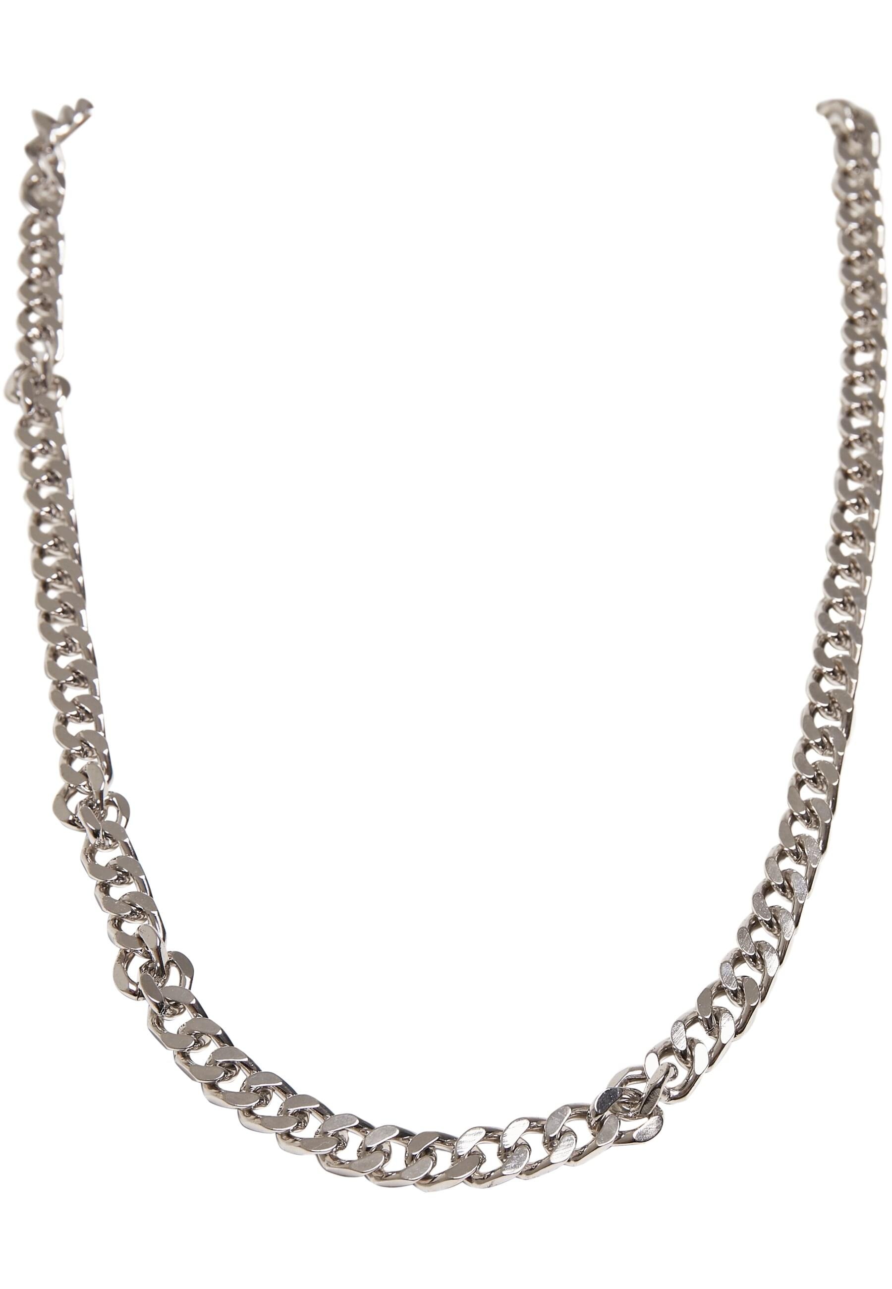 URBAN CLASSICS Damen Edelstahlkette "Urban Classics Unisex Long Basic Necklace", onesize, Eisensilber, Eisen, Halsketten
