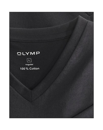 OLYMP T-Shirt "Casual", mit Ton-in-Ton Logostickerei am Ärmel günstig online kaufen