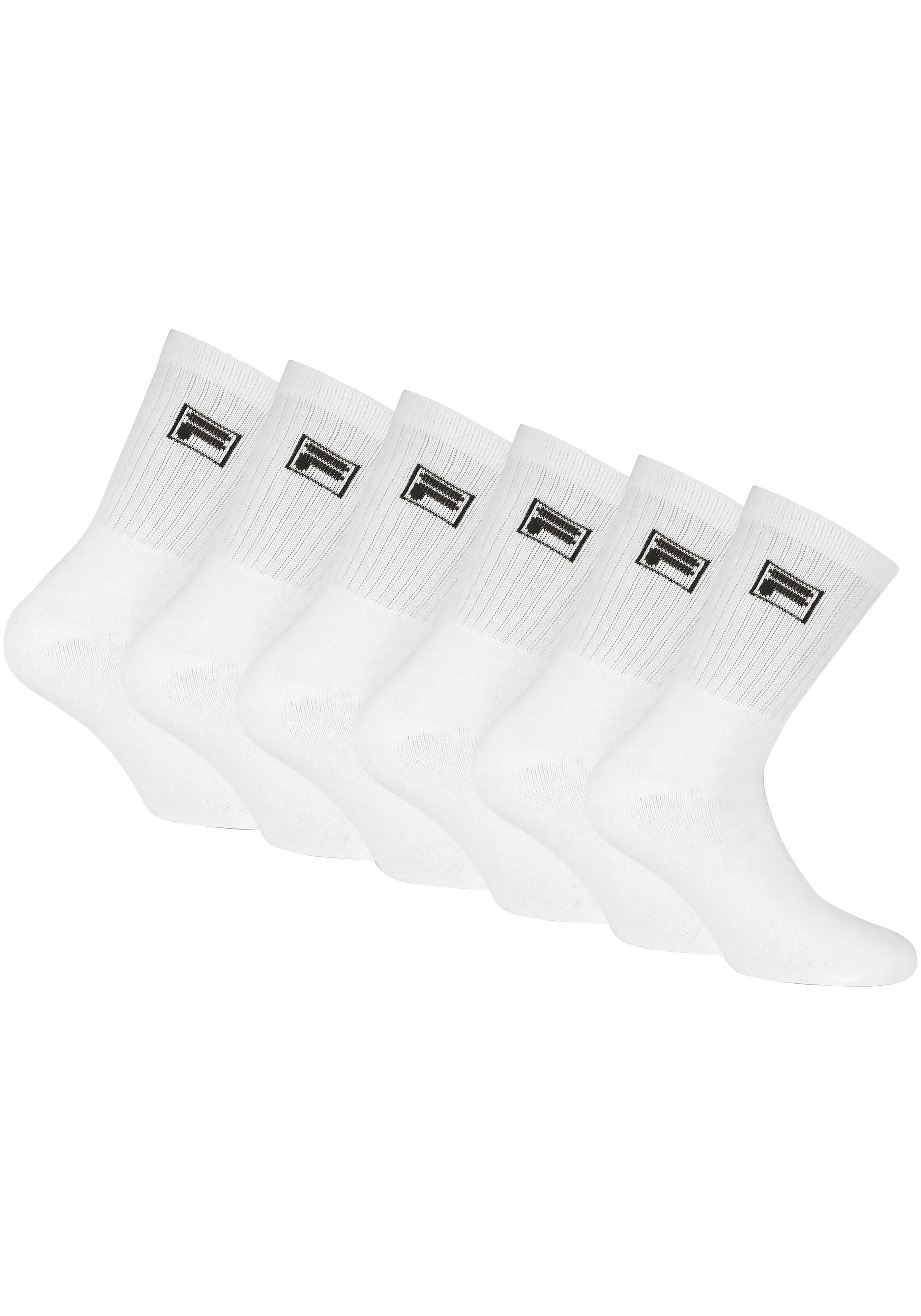 Fila Sportsocken, (6er Pack), Klassische Tennissocken im 6er Pack