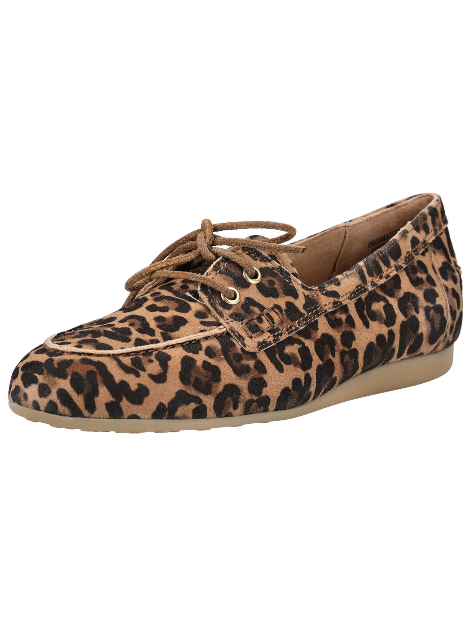 PAUL GREEN Damen Bootsschuh "Paul Green Halbschuhe Veloursleder", Gr. 38leopard, Veloursleder, Schuhe