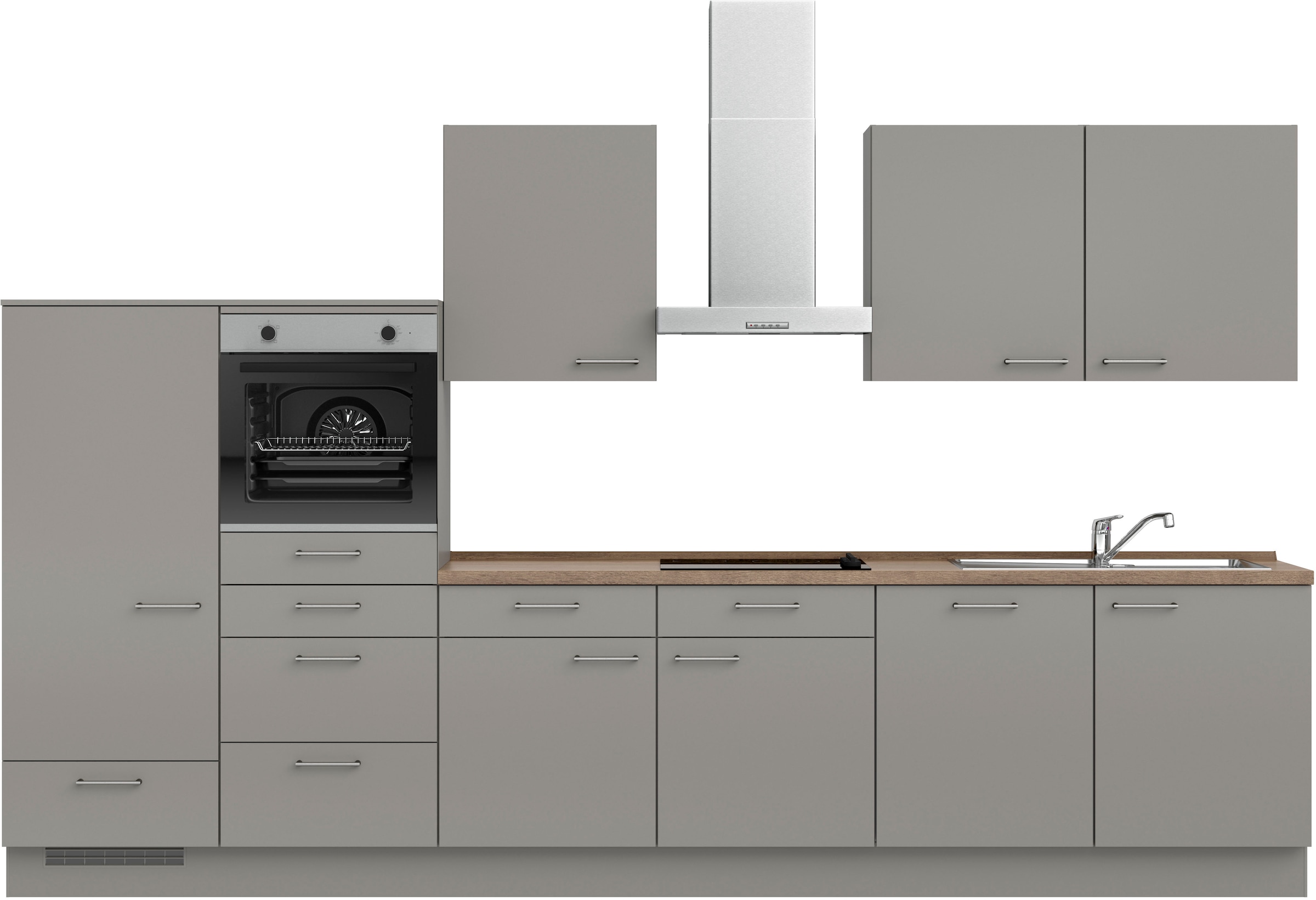 nobilia Küchenzeile ""Laser I", Ausrichtung wählbar, Breite 360 cm" vormont günstig online kaufen
