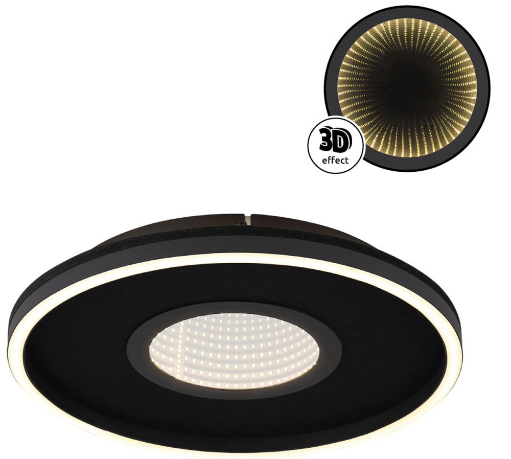 GLOBO LIGHTING Deckenleuchte »EMORY« LED-Modul 1 Stk. Warmweiß Deckenlampe Wohnzimmer-Leuchte Schlafzimmer-Leuchte Flur Küche