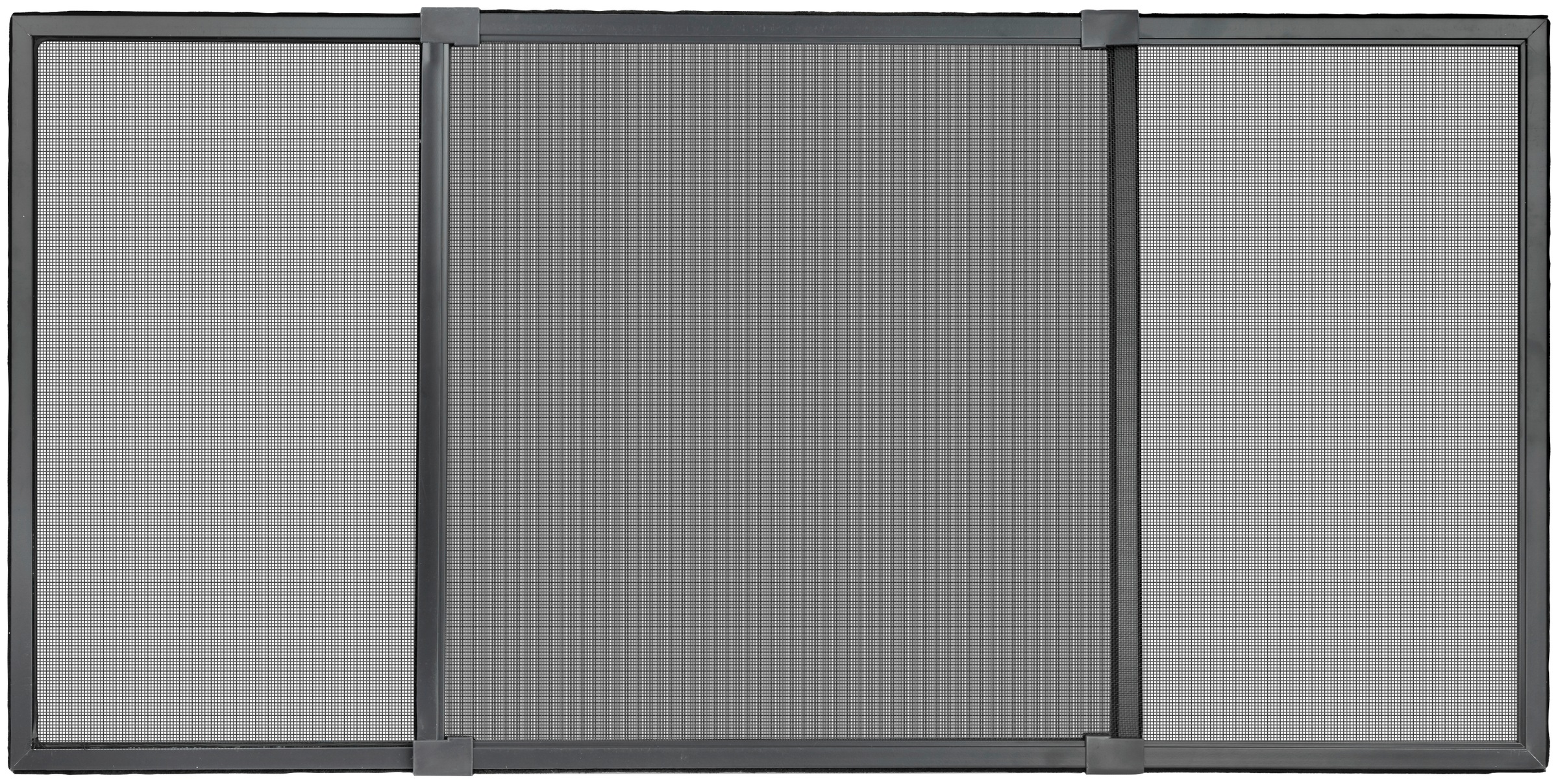 SCHELLENBERG Insektenschutz-Fensterrahmen "ausziehbares Fliegengitter Schiebefenster mit Rahmen", B/H: 142cm x 50cm, 1er Pack, grau,