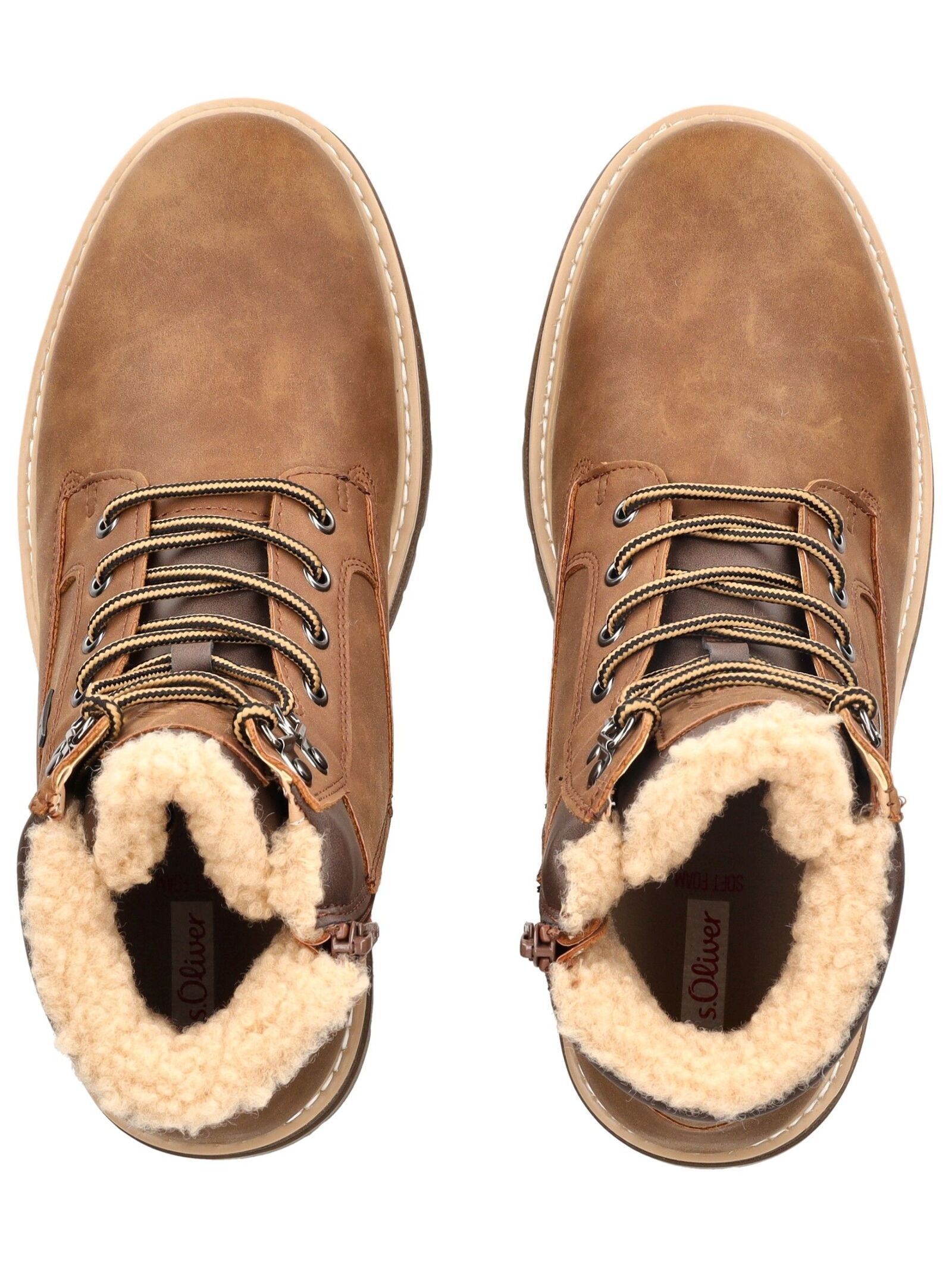 s.Oliver Schnürstiefelette »s.Oliver Stiefelette Lederimitat«