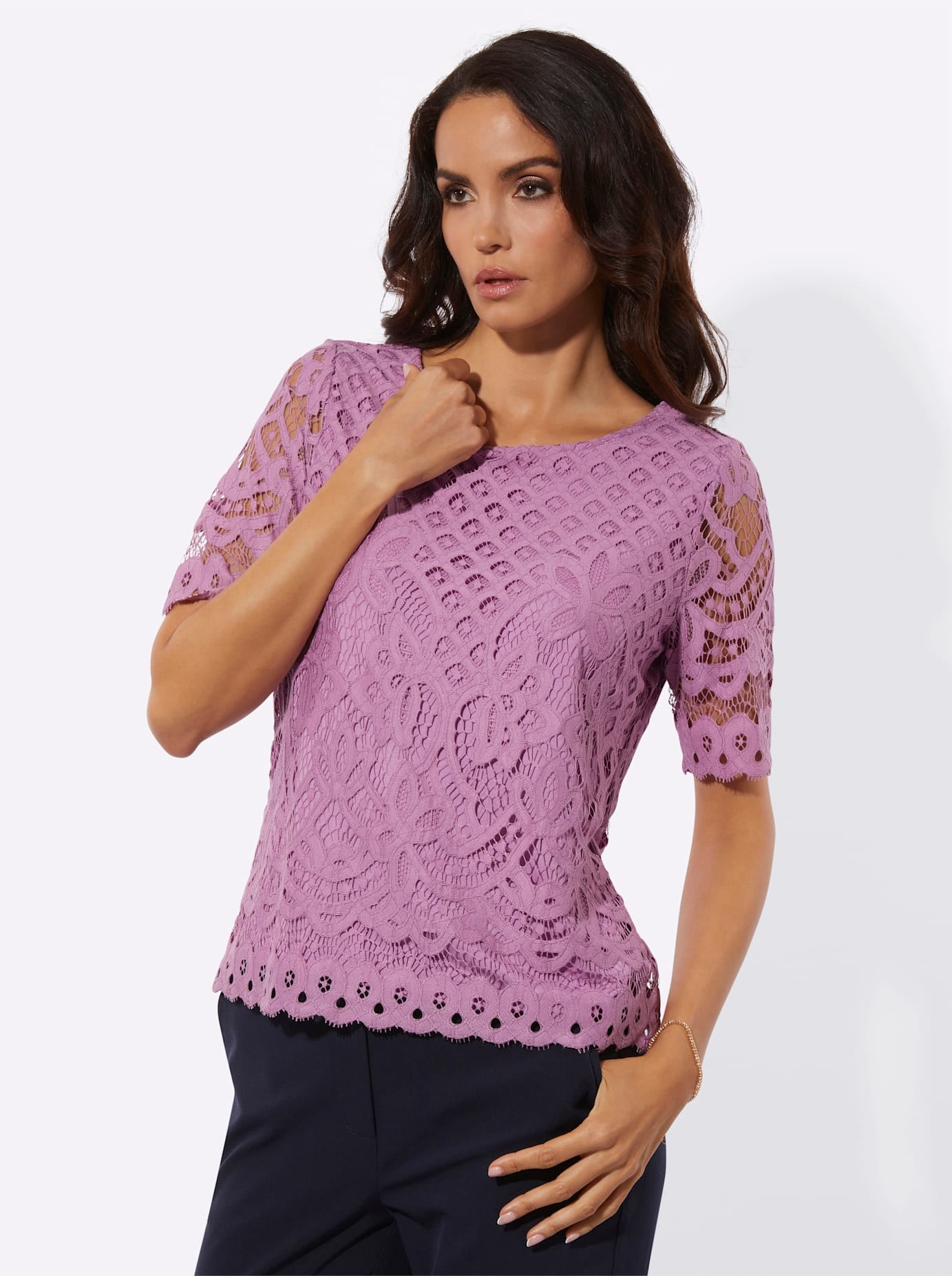 creation L Spitzenshirt »Spitzenshirt« 1 tlg.