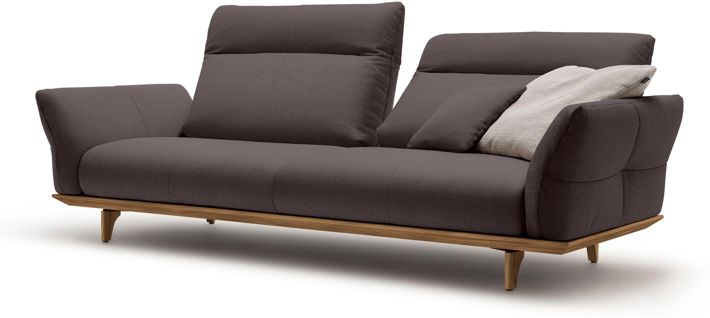 Creation BY ROLF BENZ 3,5-Sitzer »CR.460«, Sockel und Füße in Nussbaum, Breite 228 cm