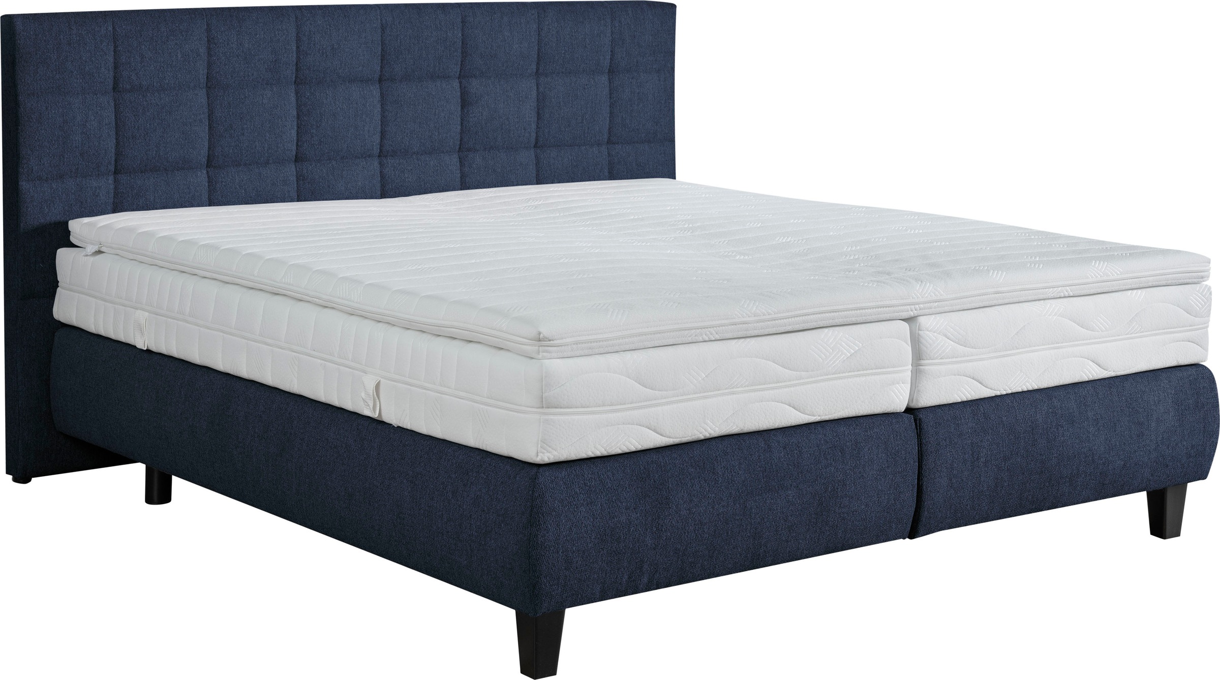 alina Boxspringbett »Edera«, Doppelbett wahlweise mit Topper, Liegefläche 180x200 cm, mit Steppung