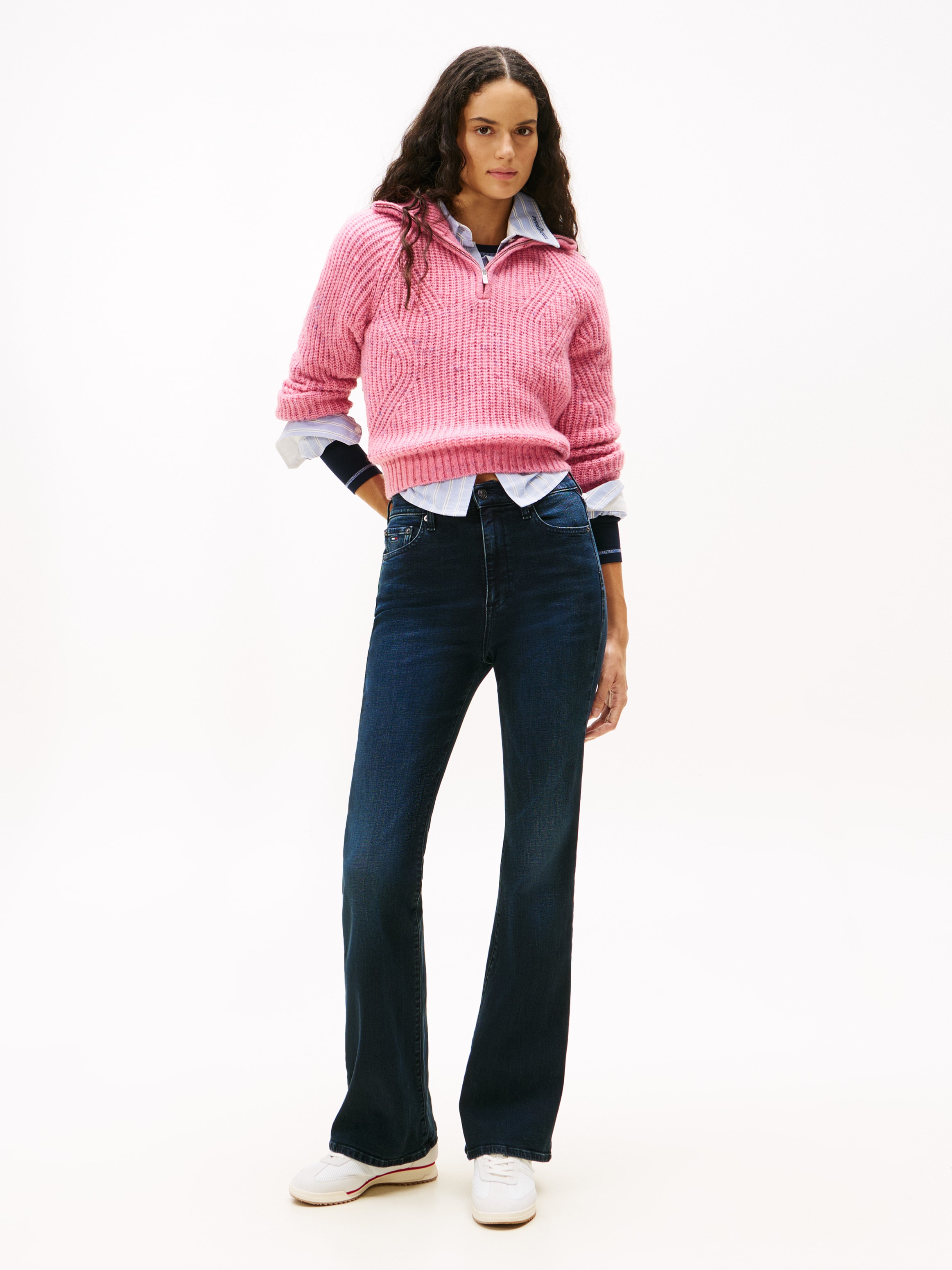 Tommy Jeans Bootcut-Jeans "SYLVIA HGH FLR DI1261", in ausgestellter Form günstig online kaufen