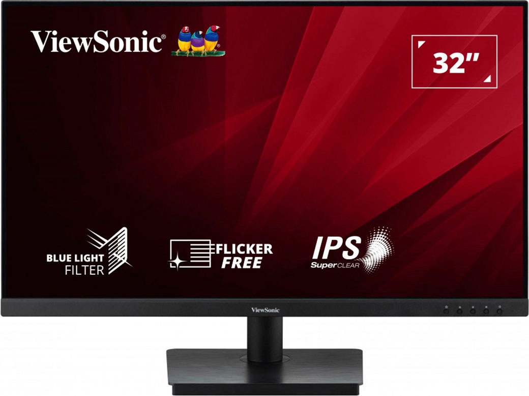 VIEWSONIC LED-Monitor "VS19155(VA3209-2K-MH D)", B:71,4cm H:42,8cm T:5,9cm, schwarz, Monitore