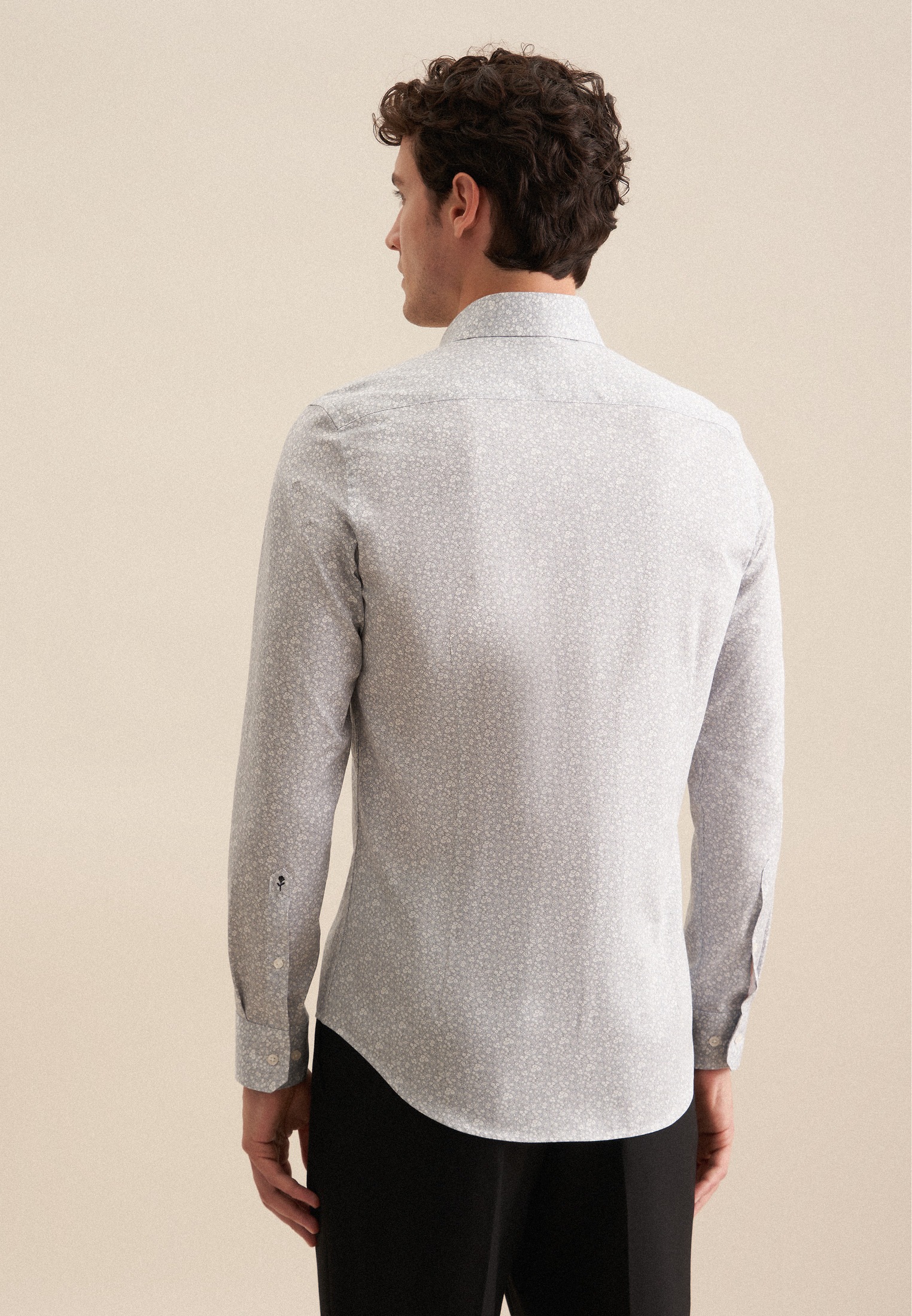 seidensticker Businesshemd "Shaped" Shaped 1/1 Kentkragen Druck günstig online kaufen