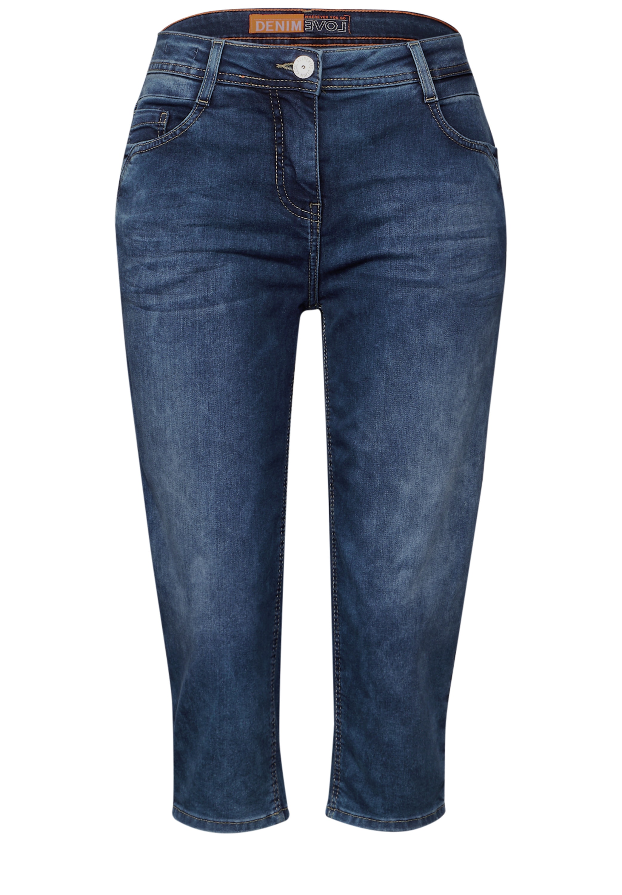 Cecil Slim-fit-Jeans, High Waist