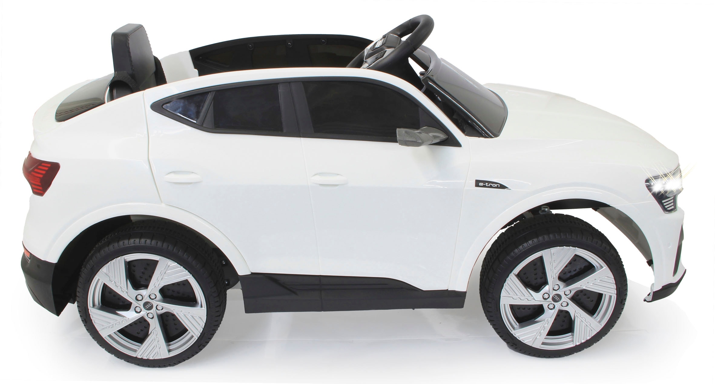 Jamara Elektro-Kinderauto »Ride-on Audi e-tron Sportback weiß«, ab 3 Jahren, bis 25 kg, 12V/4,5Ah, inkl. Fernsteuerung, 2,4GHz, Softanlauf, 2-Gang