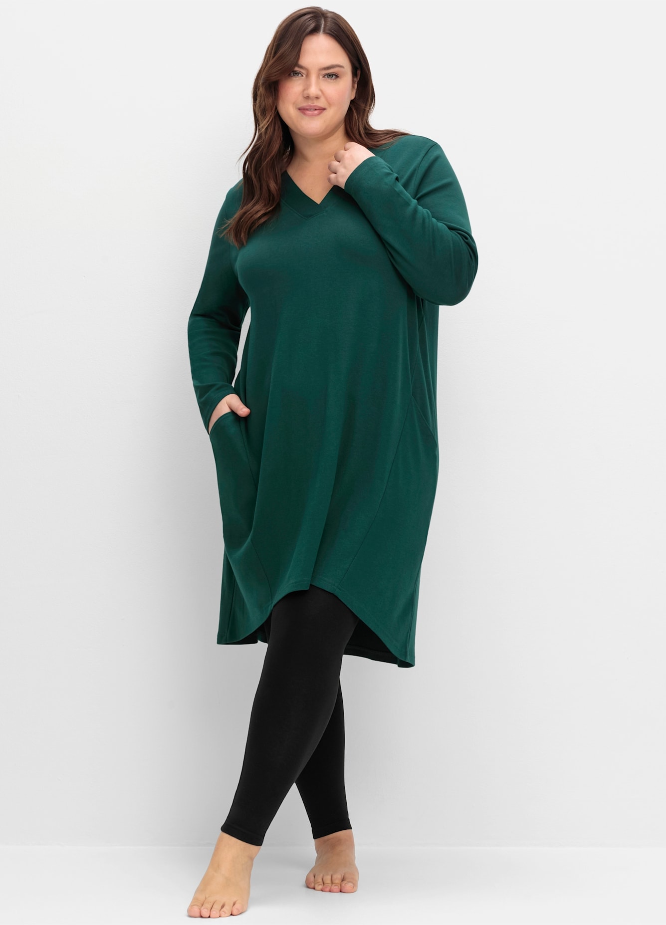 Sheego Sweatkleid "Sweatkleid" günstig online kaufen