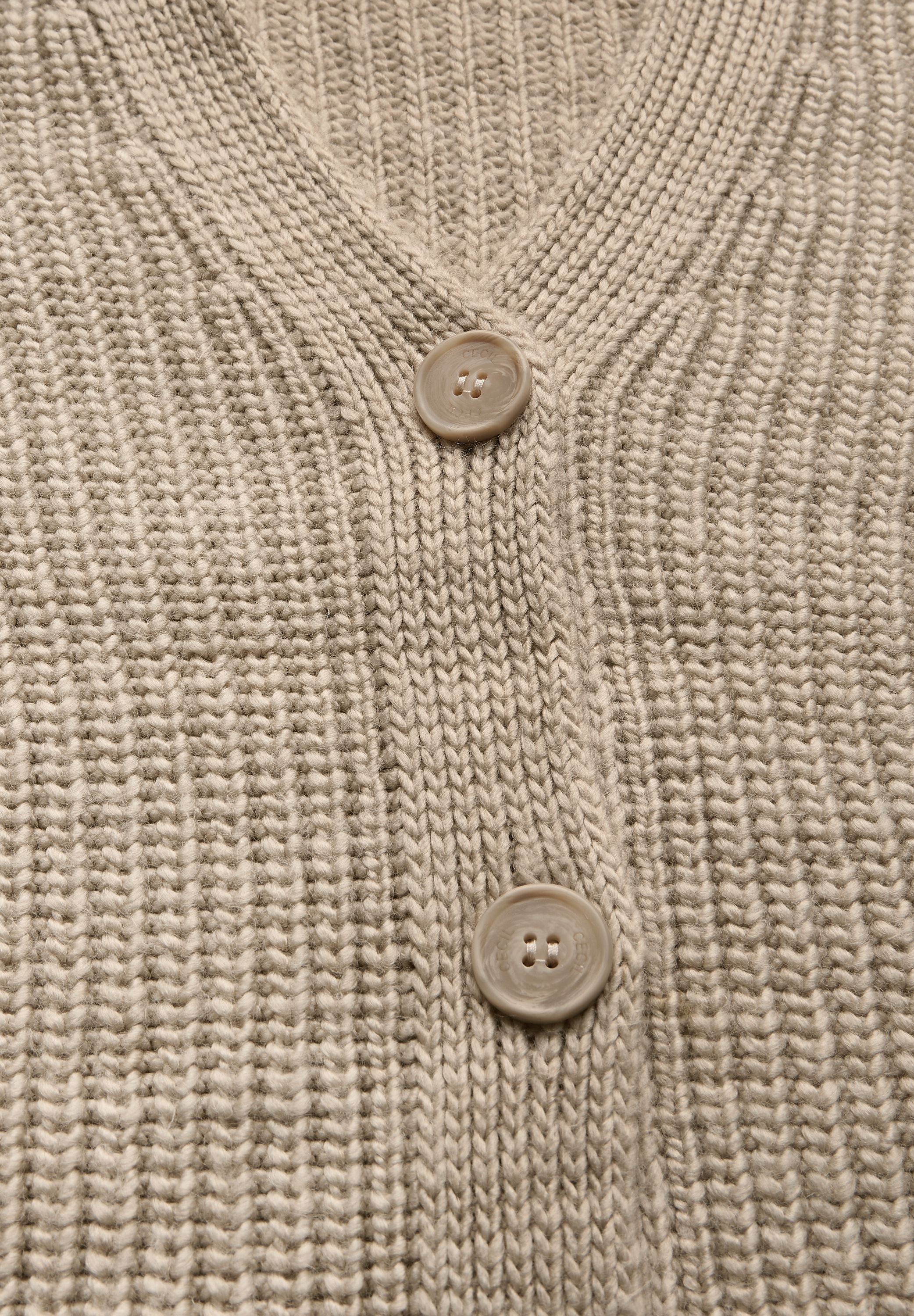 Cecil Cardigan, mit Materialmix