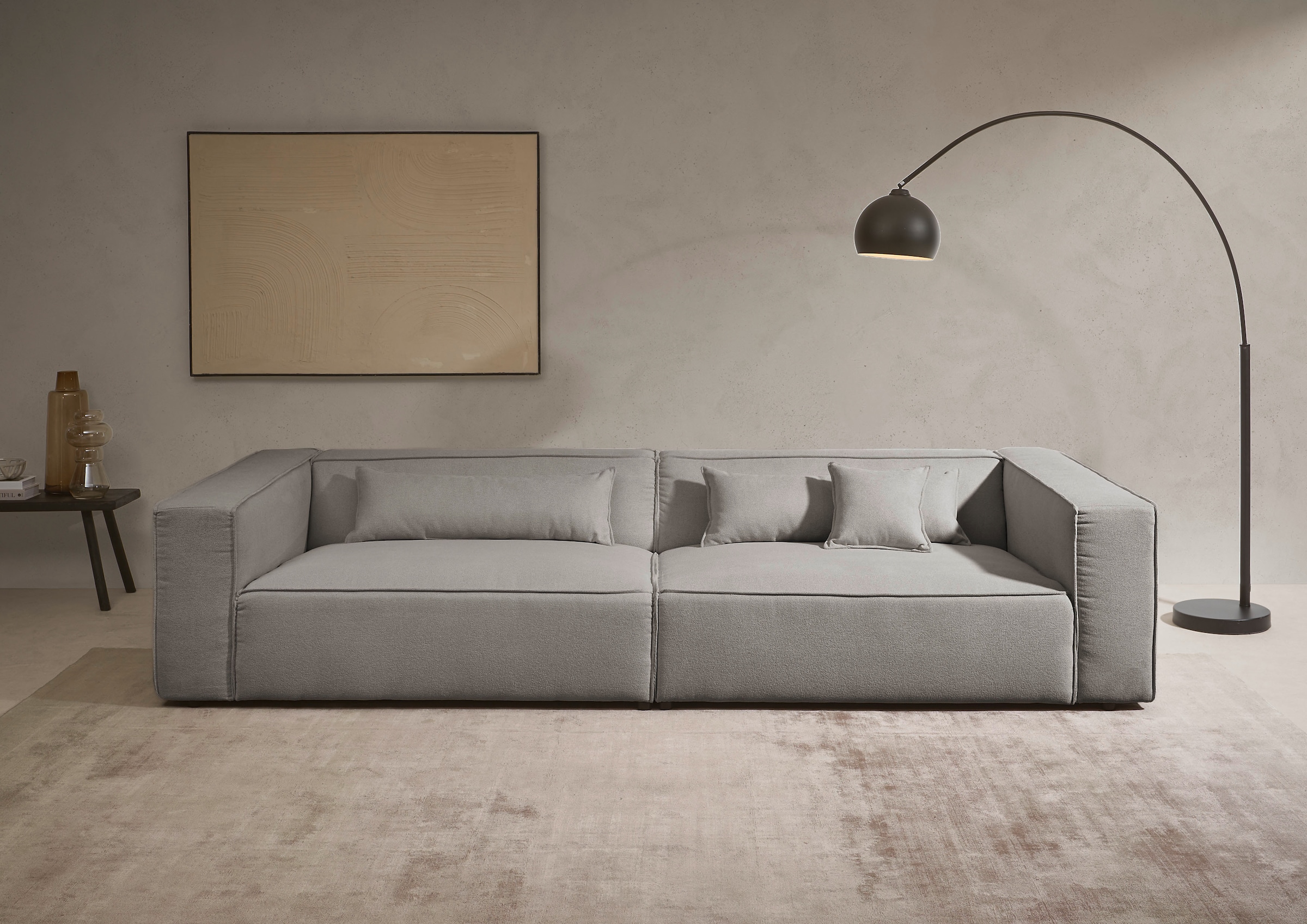 LeGer Home by Lena Gercke 3-Sitzer "PIARA, XXL Sofa mit Kedernaht, Big-Sofa günstig online kaufen