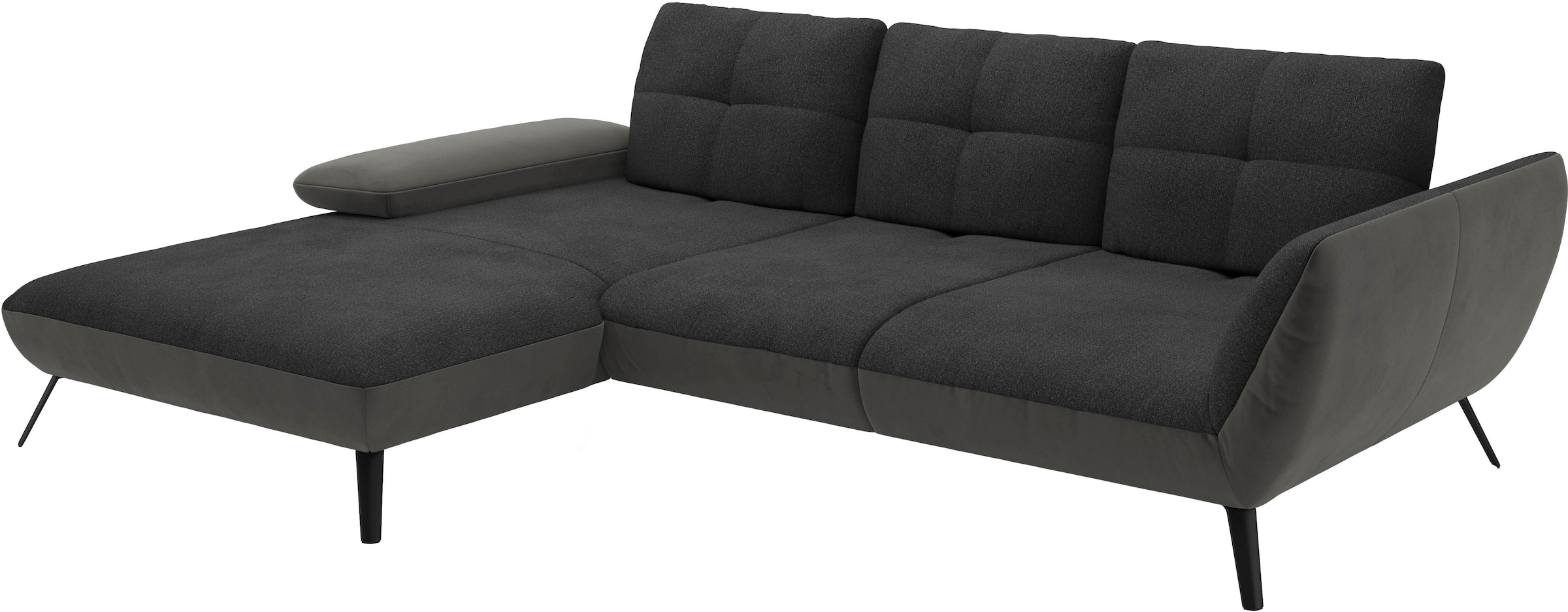 Places of Style Ecksofa »Mikado L-Form«, inkl. Sitztiefenverstellung und Armteilverstellung
