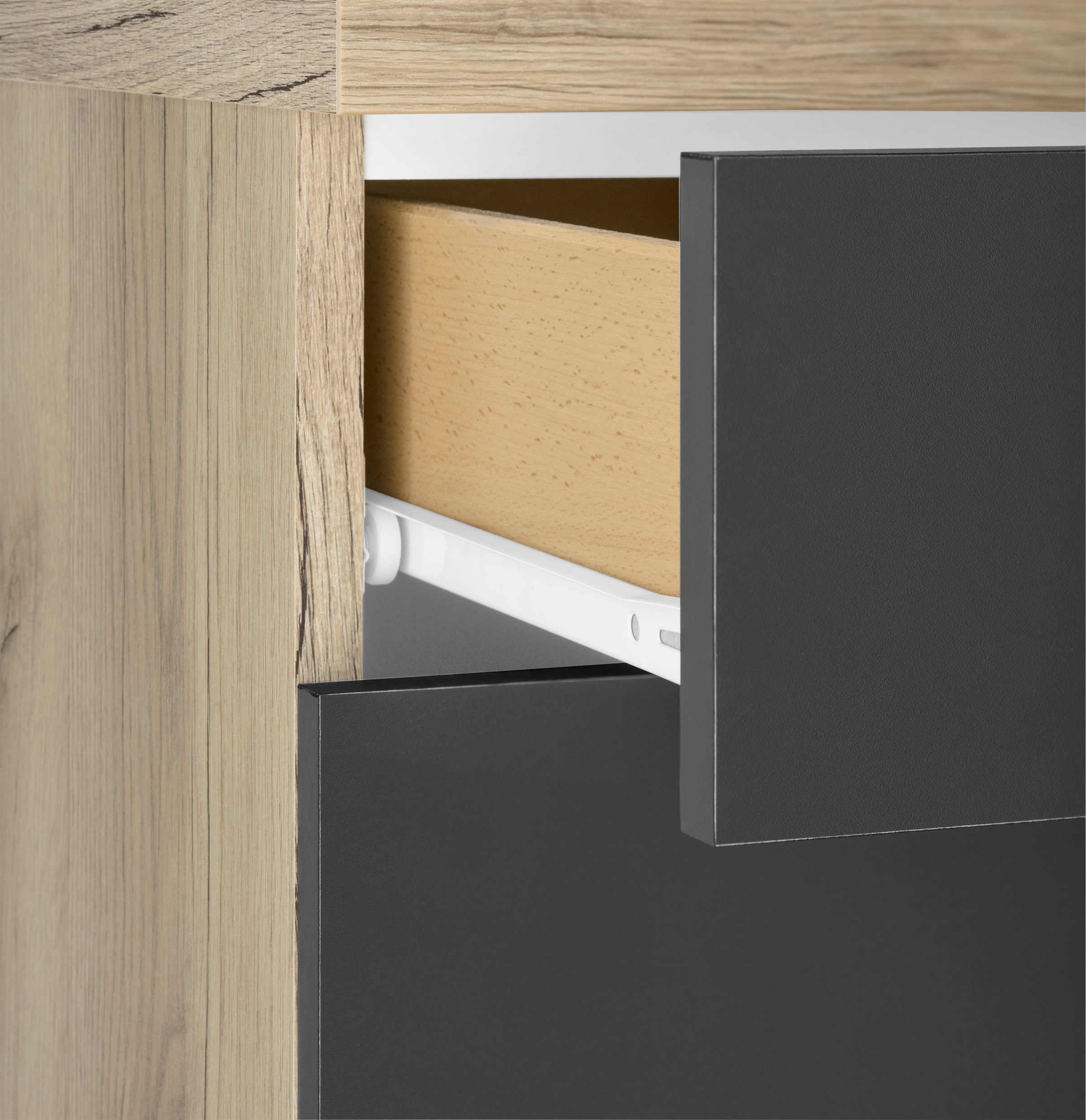 OPTIFIT Unterschrank »Iver«, Breite 100 cm, 2 Türen und 2 Schubkästen, mit 38 mm Arbeitsplatte