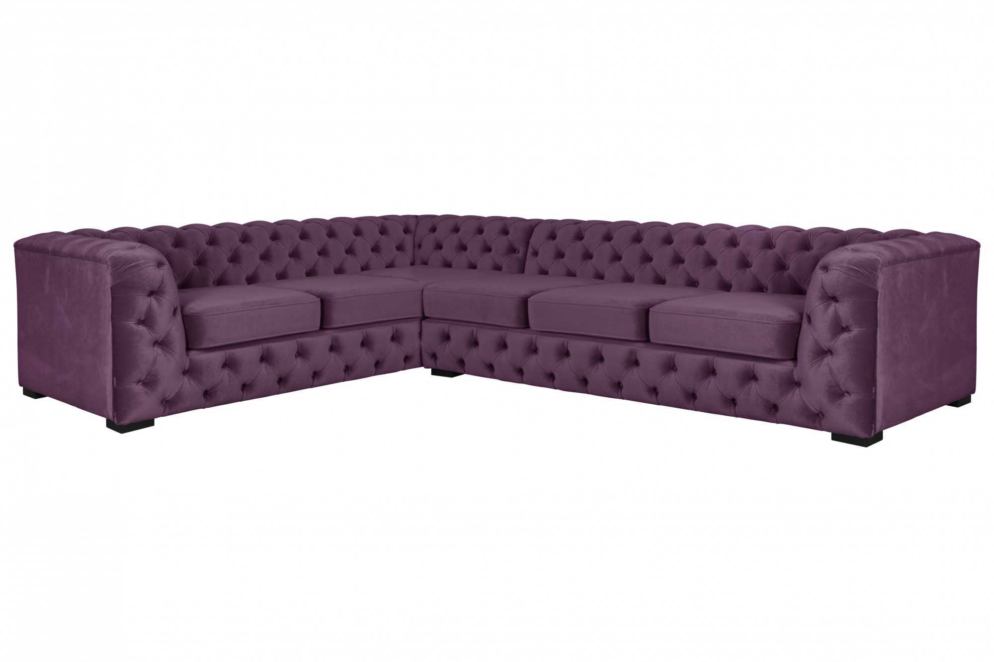 Home affaire Chesterfield-Sofa "KALINA L-Form", hochwertig Chesterfield-Aus günstig online kaufen