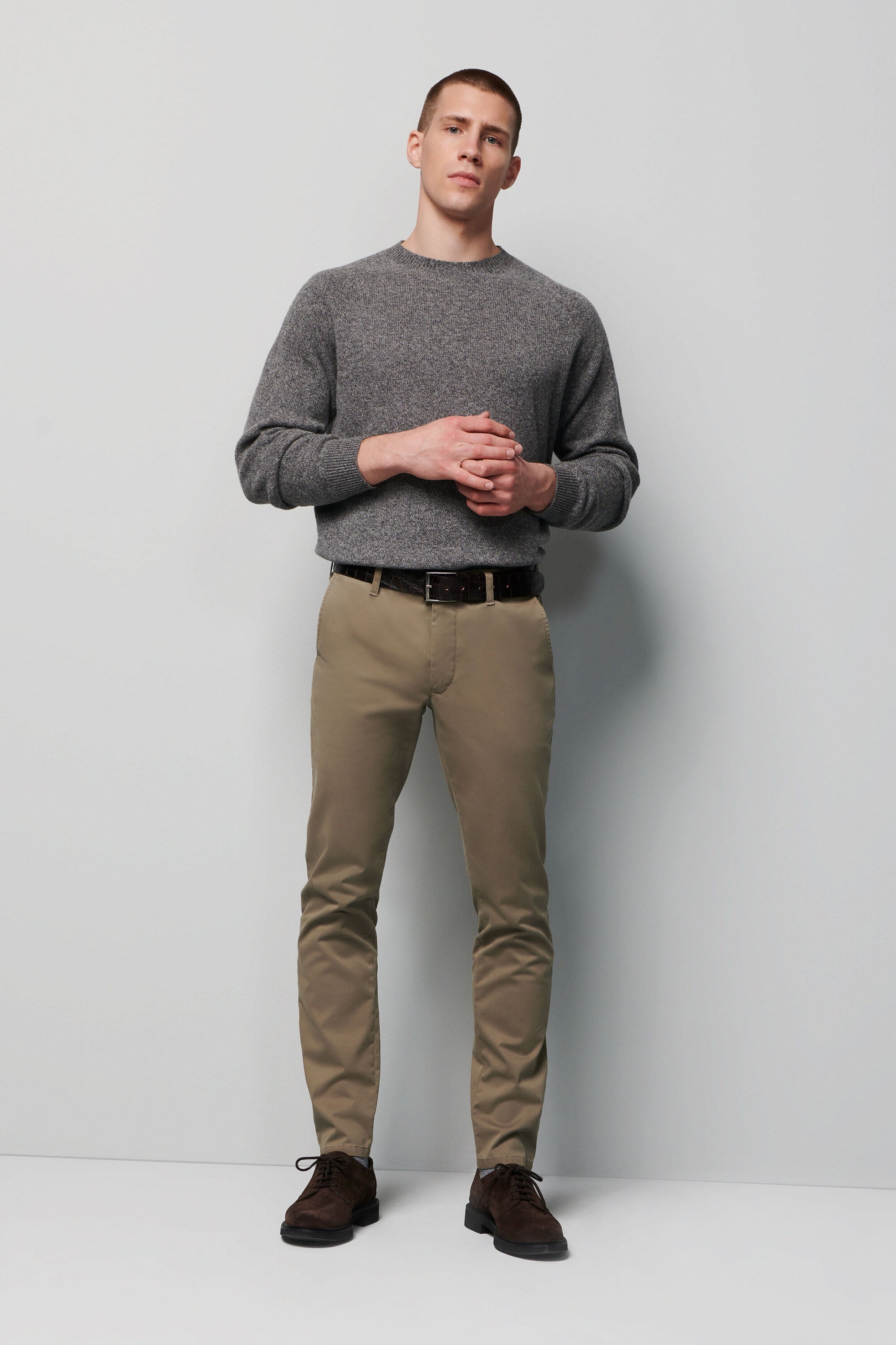 MEYER Chinos »M5 FIT«, im unifarbenen Design