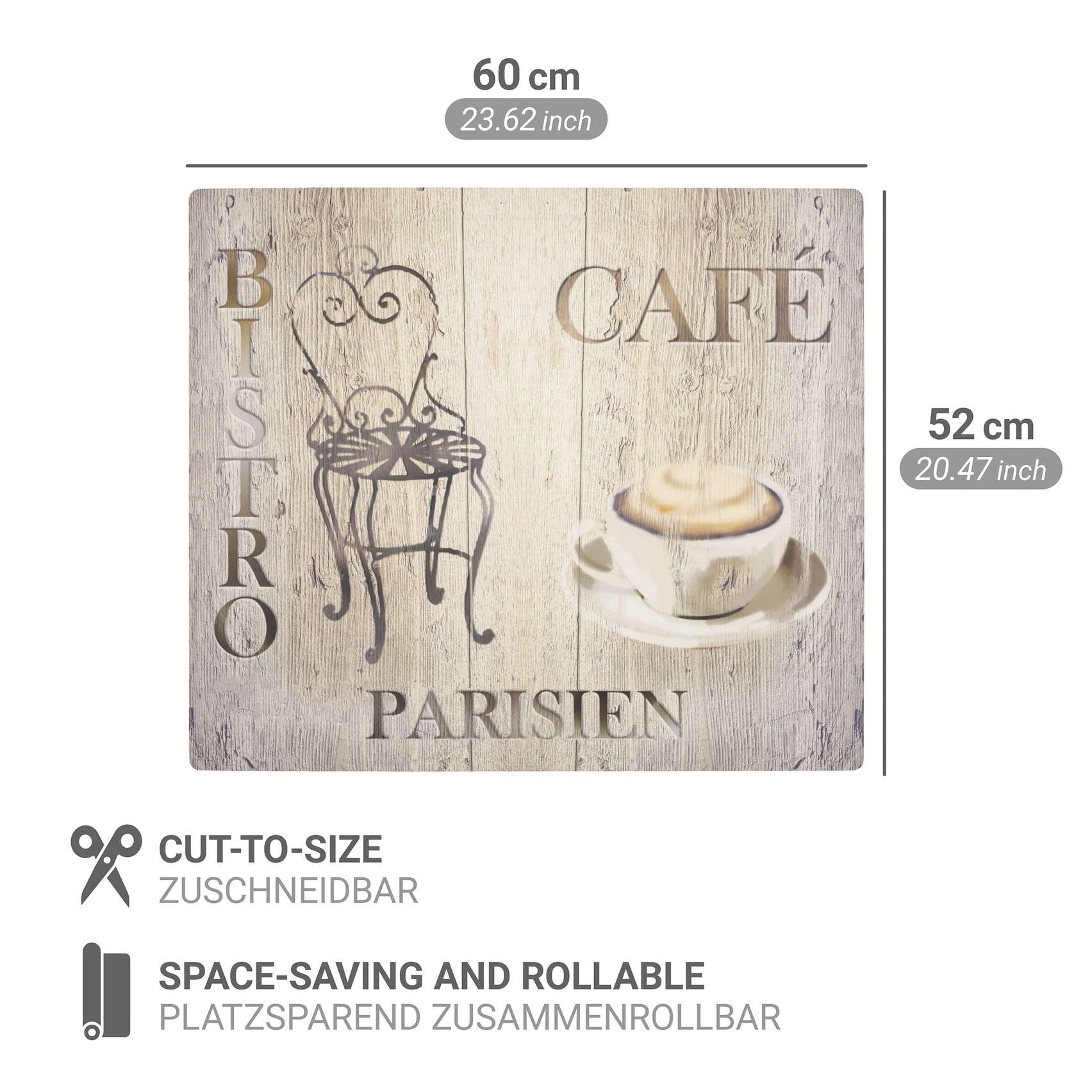 WENKO Herd-Abdeckplatte »Modell Bistro«