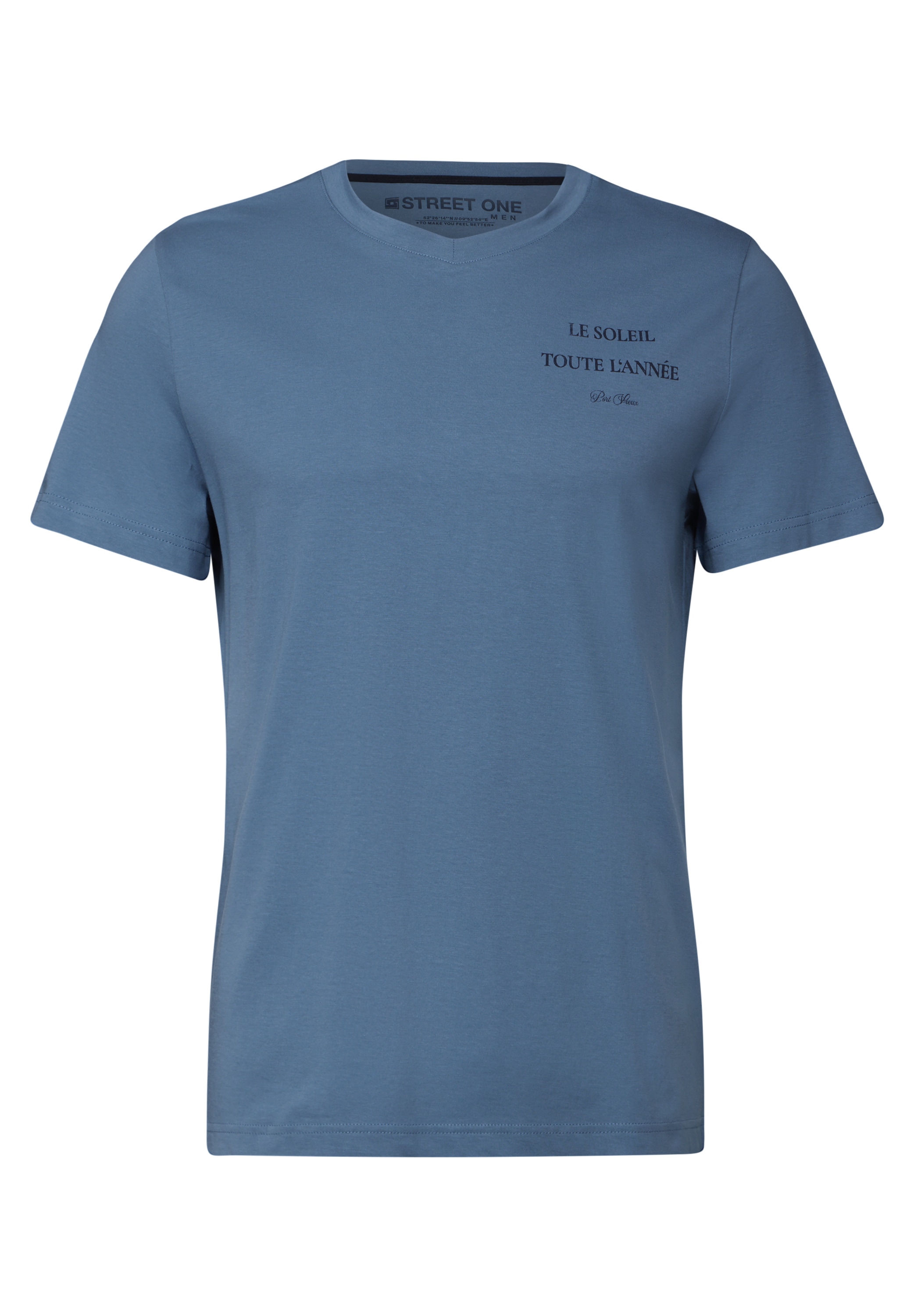 STREET ONE MEN T-Shirt, mit Wording-Print