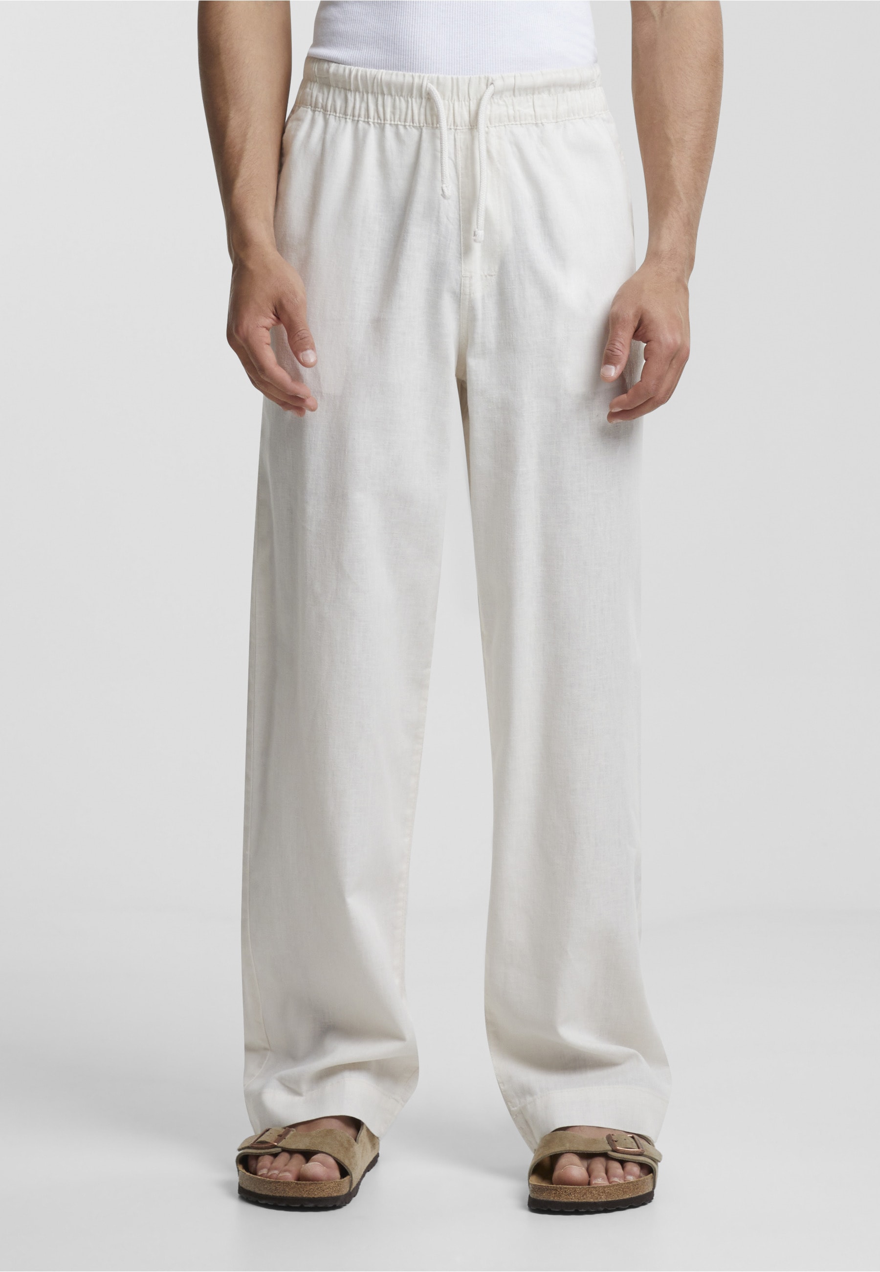 URBAN CLASSICS Stoffhose »Urban Classics Herren Loose Cotton Linen Pants«
