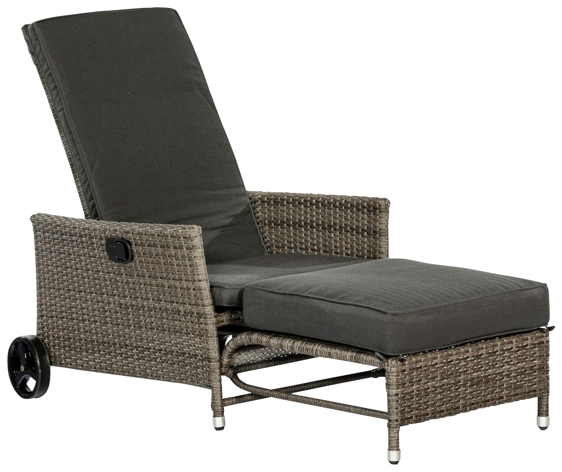 MERXX Gartensessel »Komfort Deckchair«, (4-tlg.), inkl. BAUR | Auflagen Stahl/Kunststoff, kaufen