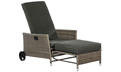 MERXX Gartensessel »Komfort Deckchair«, (4-tlg.), Stahl/Kunststoff, inkl. Auflagen kaufen